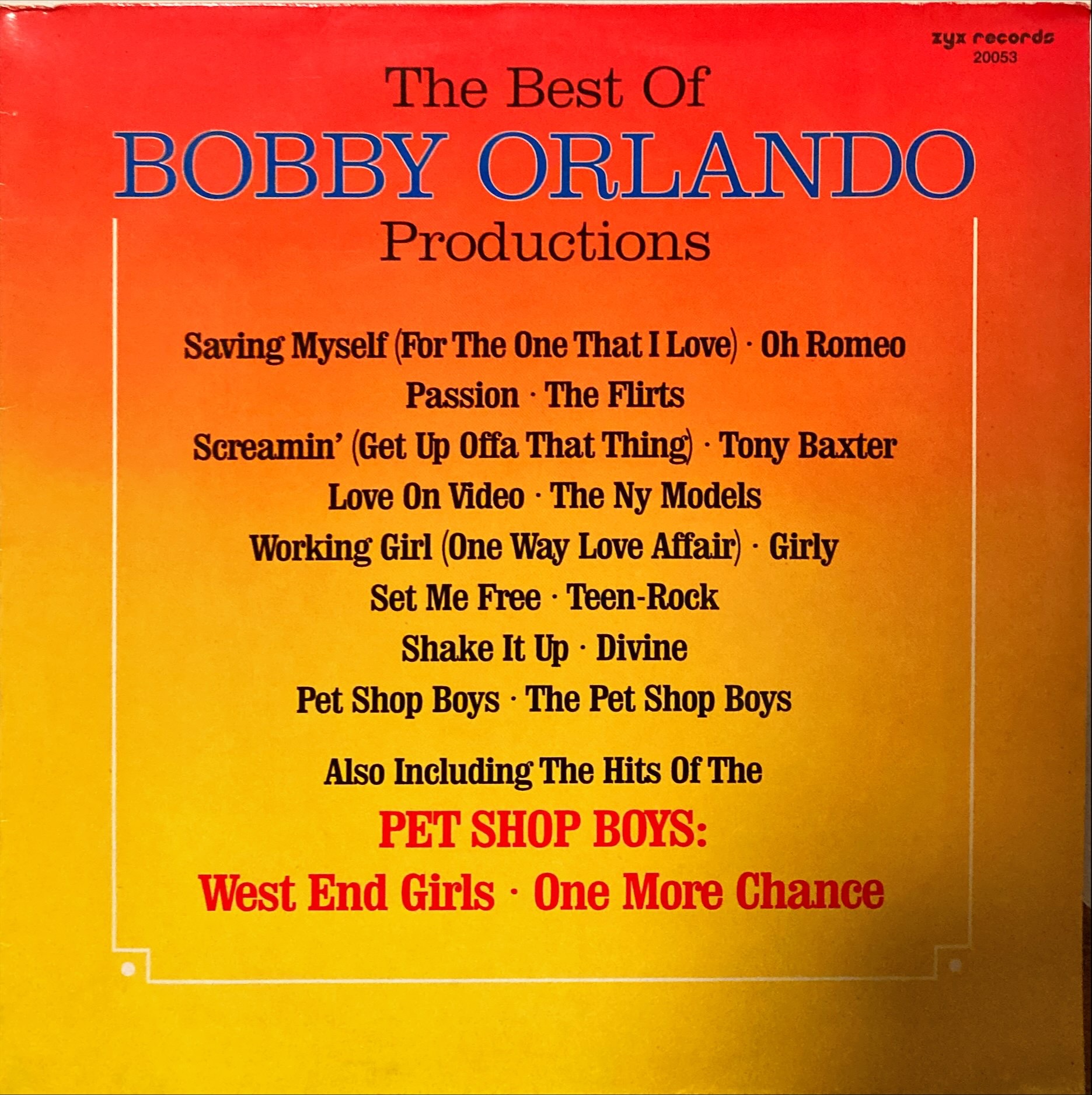 Various - The Best Of Bobby Orlando Productions