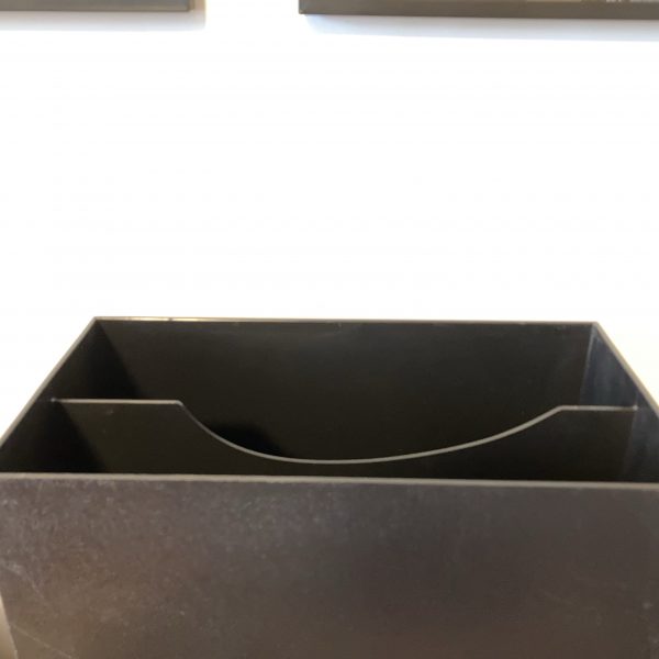 Zwarte lp opberg box voor circa 50 platen
