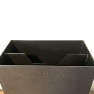 Zwarte lp opberg box voor circa 50 platen