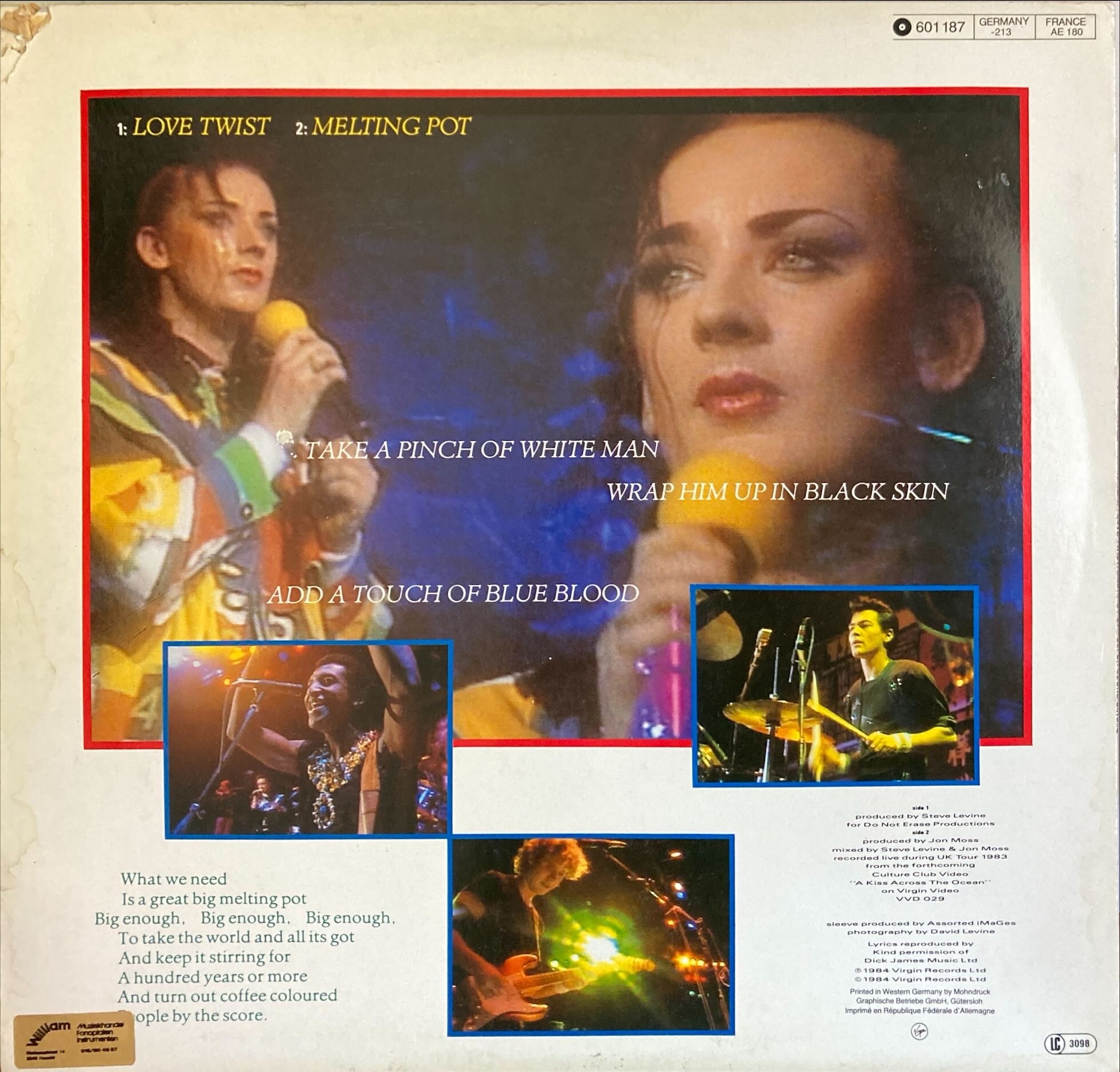 Culture Club - It's A Miracle / Miss Me Blind
