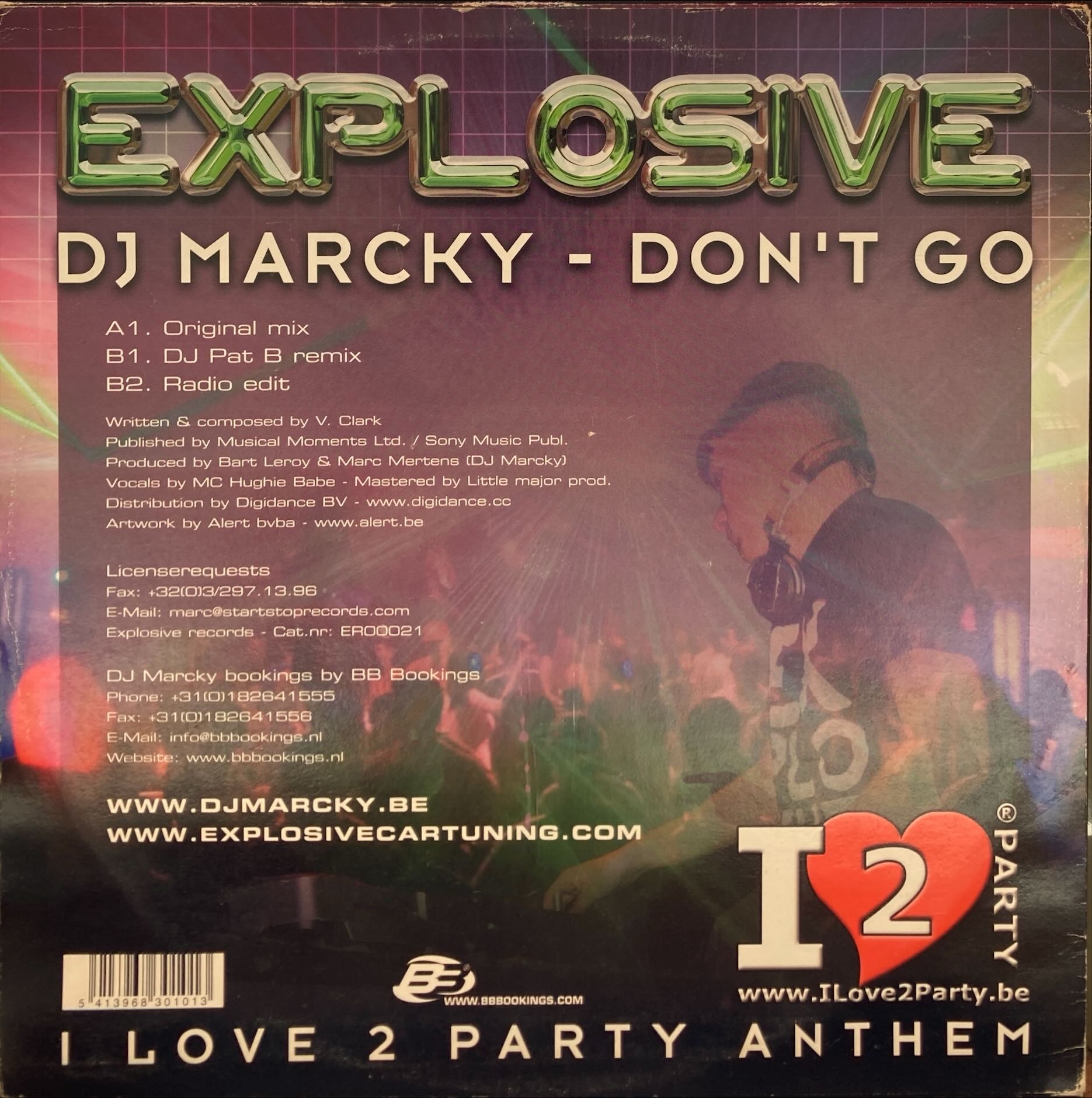 DJ Marcky - Don't Go (I Love 2 Party Anthem)