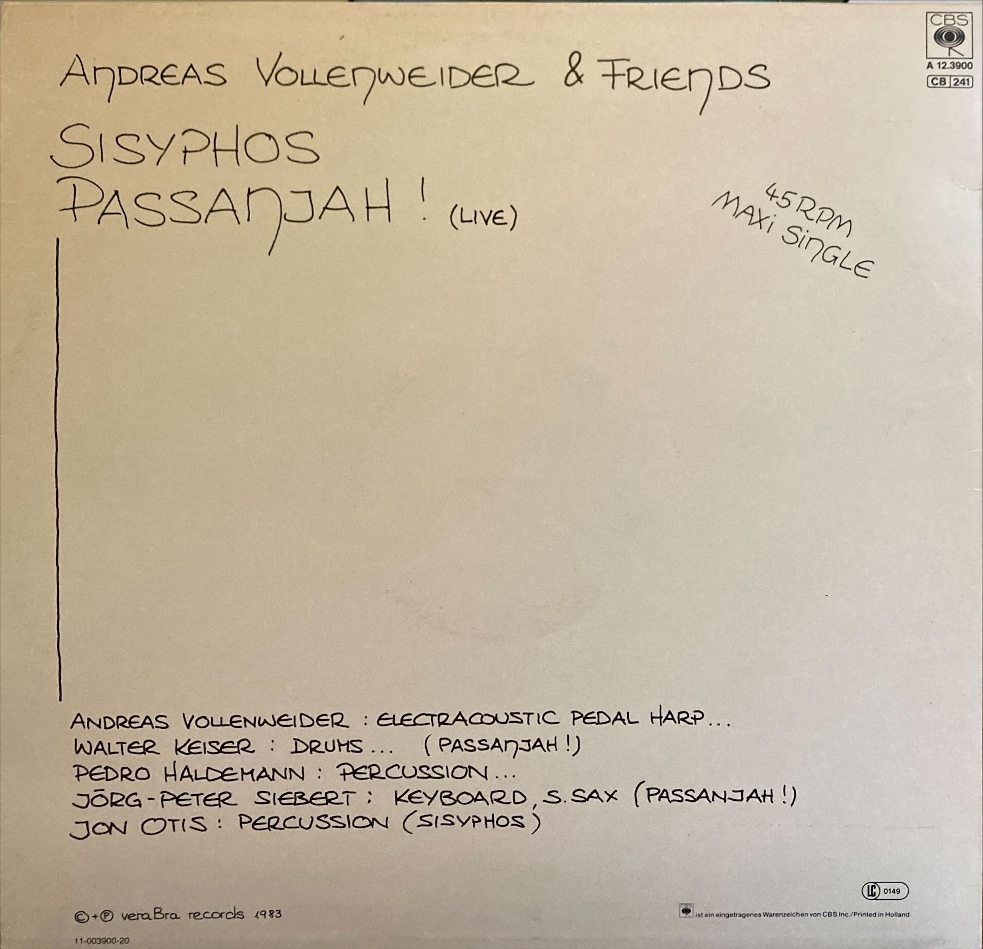 Andreas Vollenweider - Pace Verde Music For Living Beings