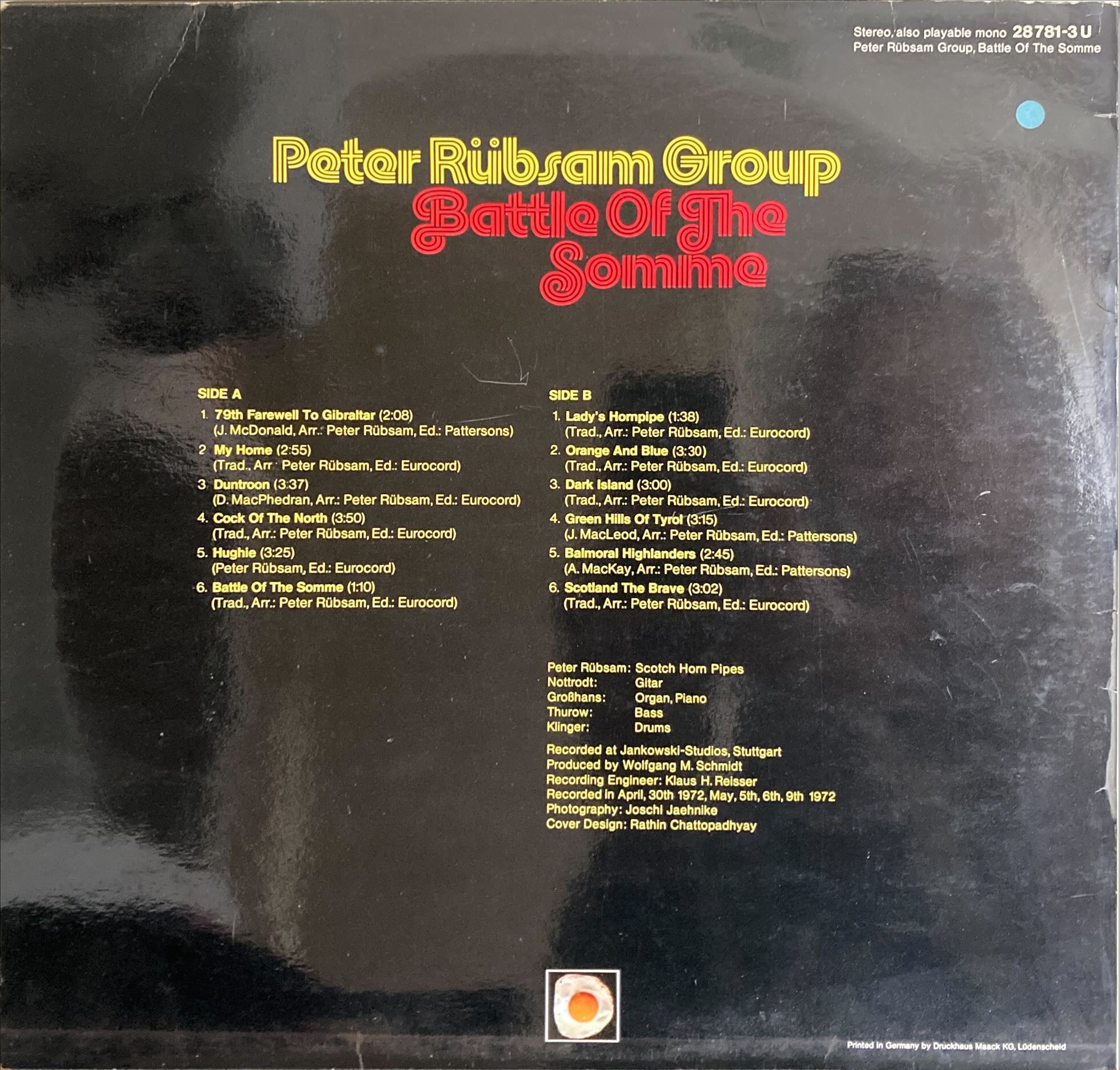 Peter Rubsam Group - Battle Of The Somme