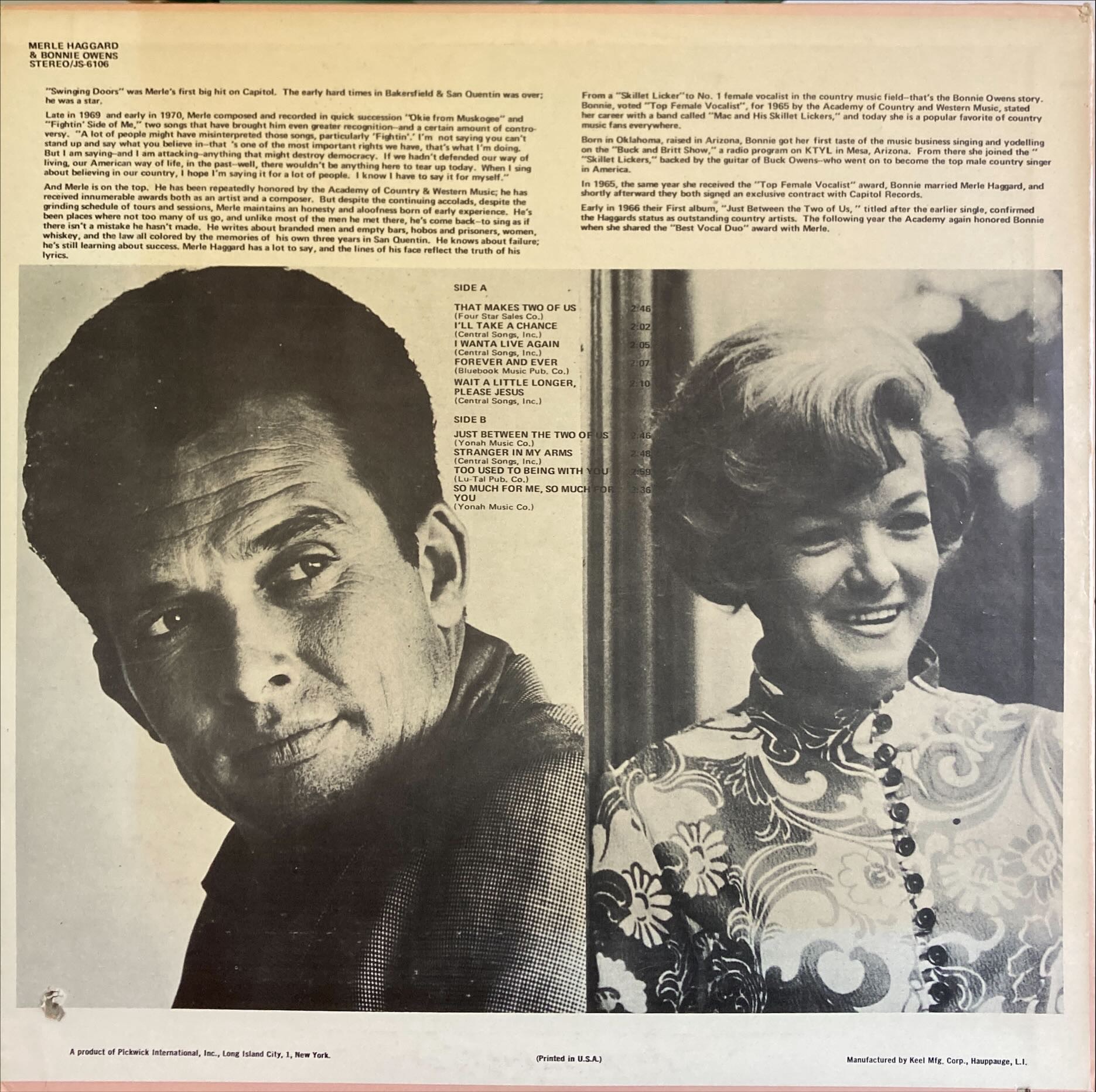 Merle Haggard & Bonnie Owens - That Makes Two Of Us