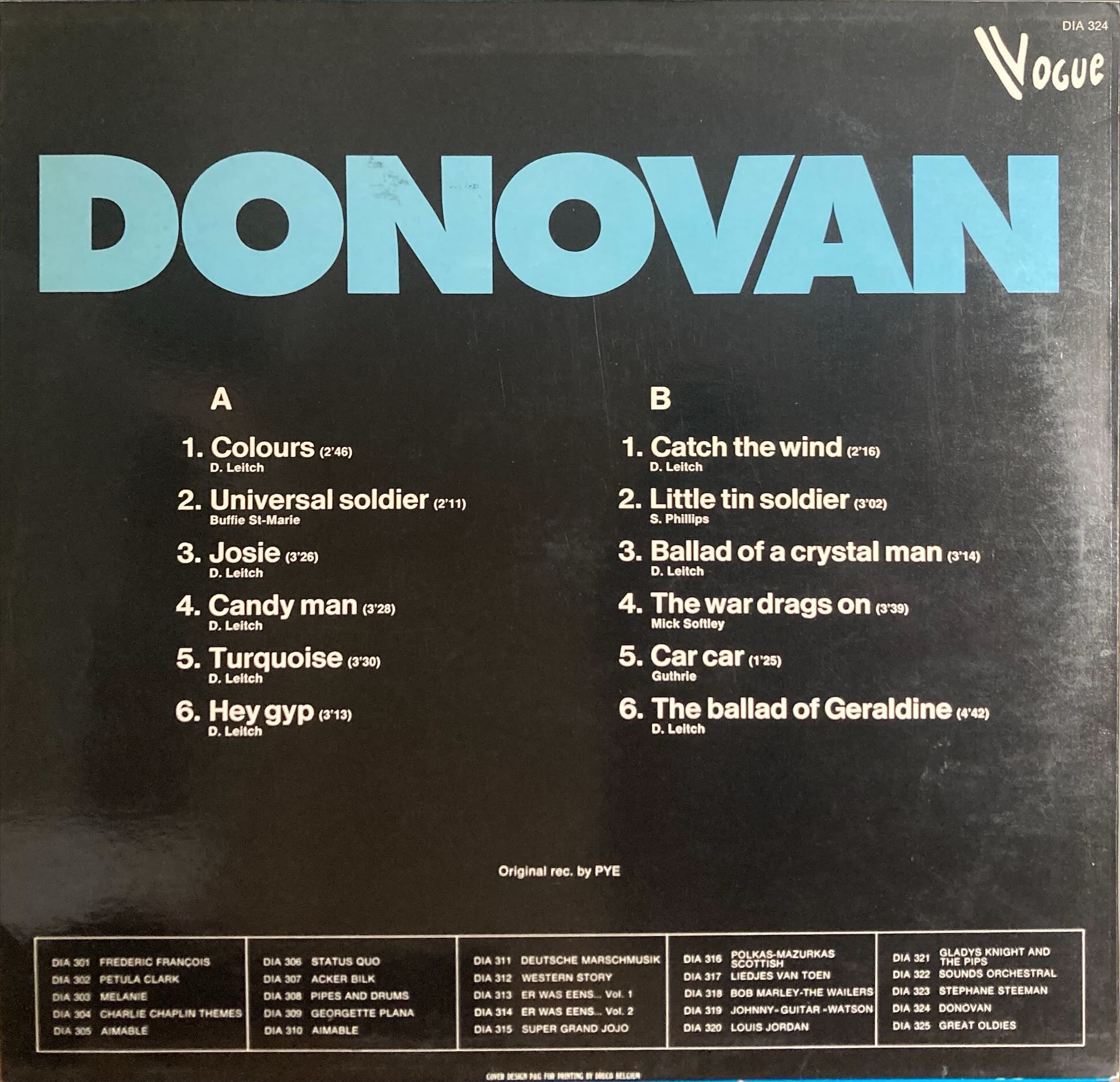 Donovan - Universal Soldier / Colours / Catch The Wind