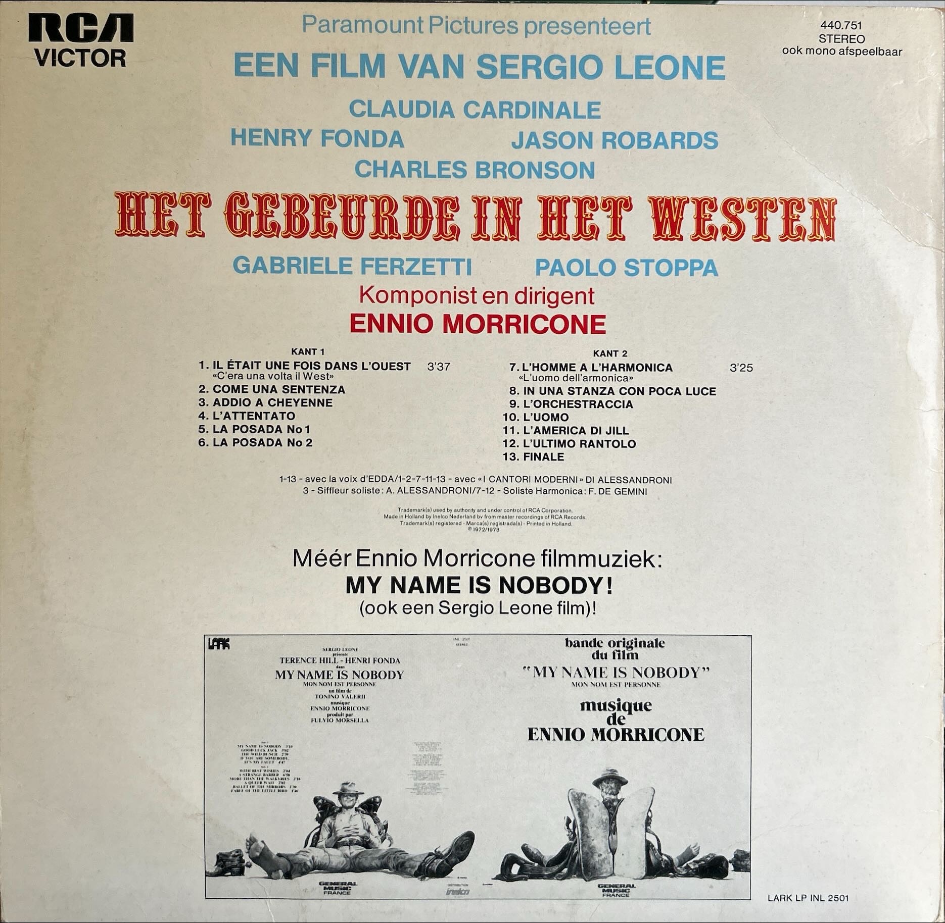 Ennio Morricone - Gebeurde In Het Westen, Het