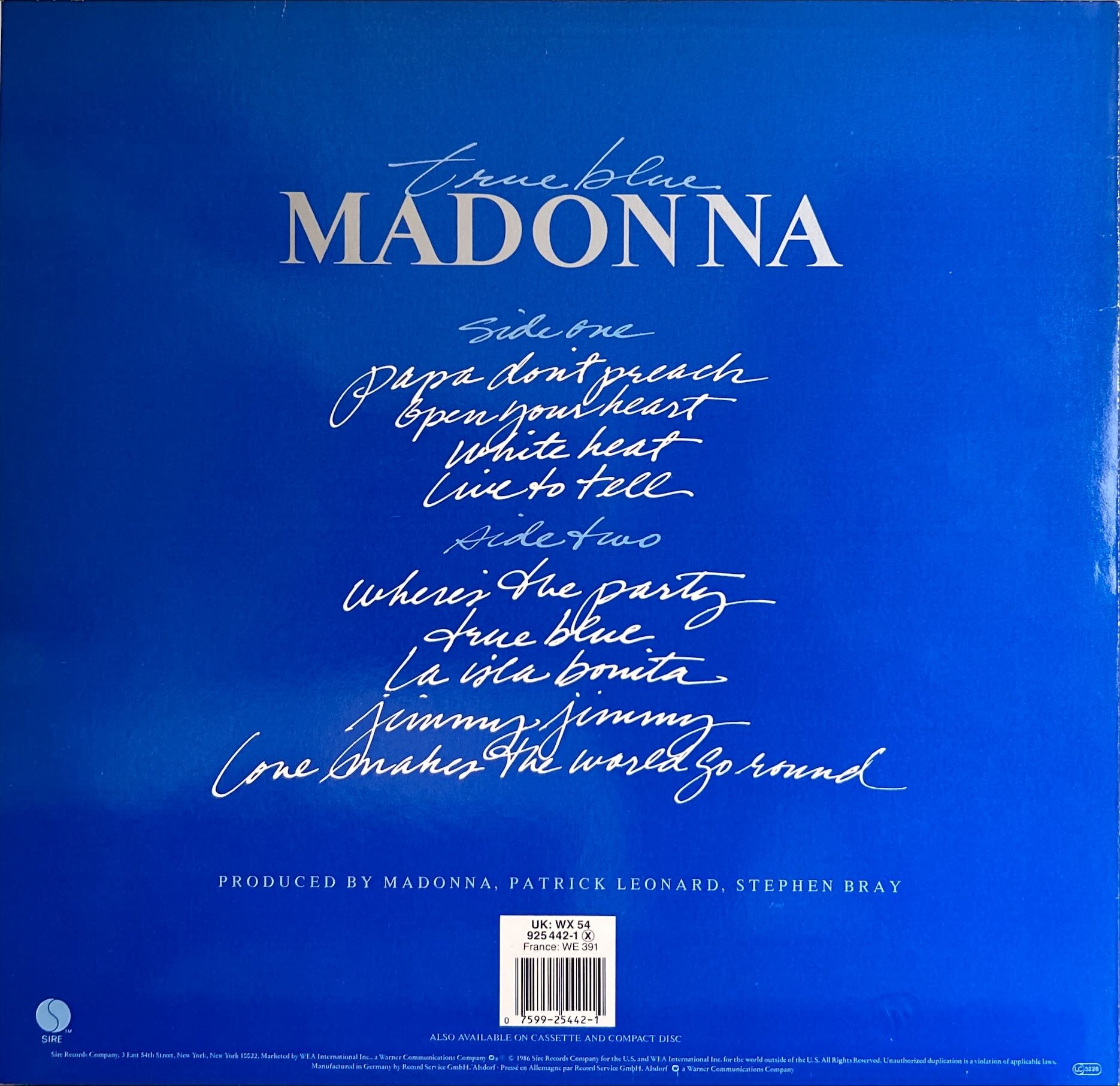 Madonna - True Blue