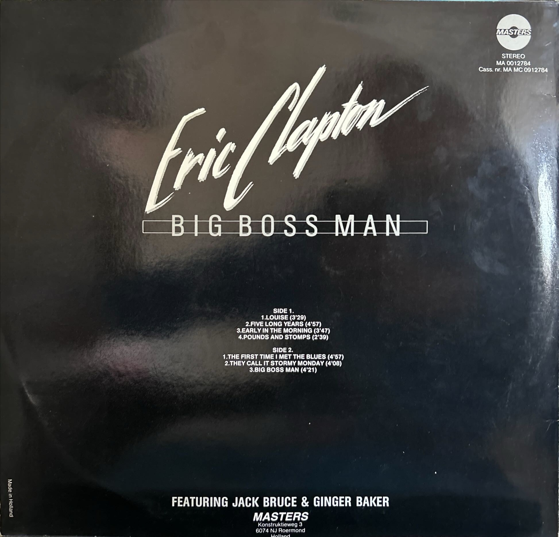 Eric Clapton Featuring Jack Bruce & Ginger Baker - Big Boss Man