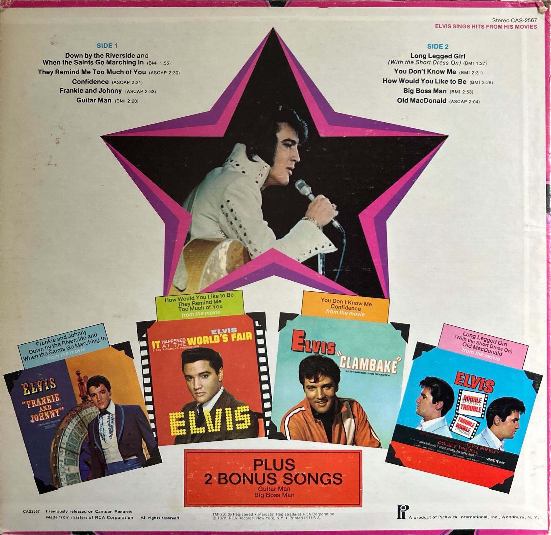 Elvis Presley - Sings Hits From His Movies, Volume 1