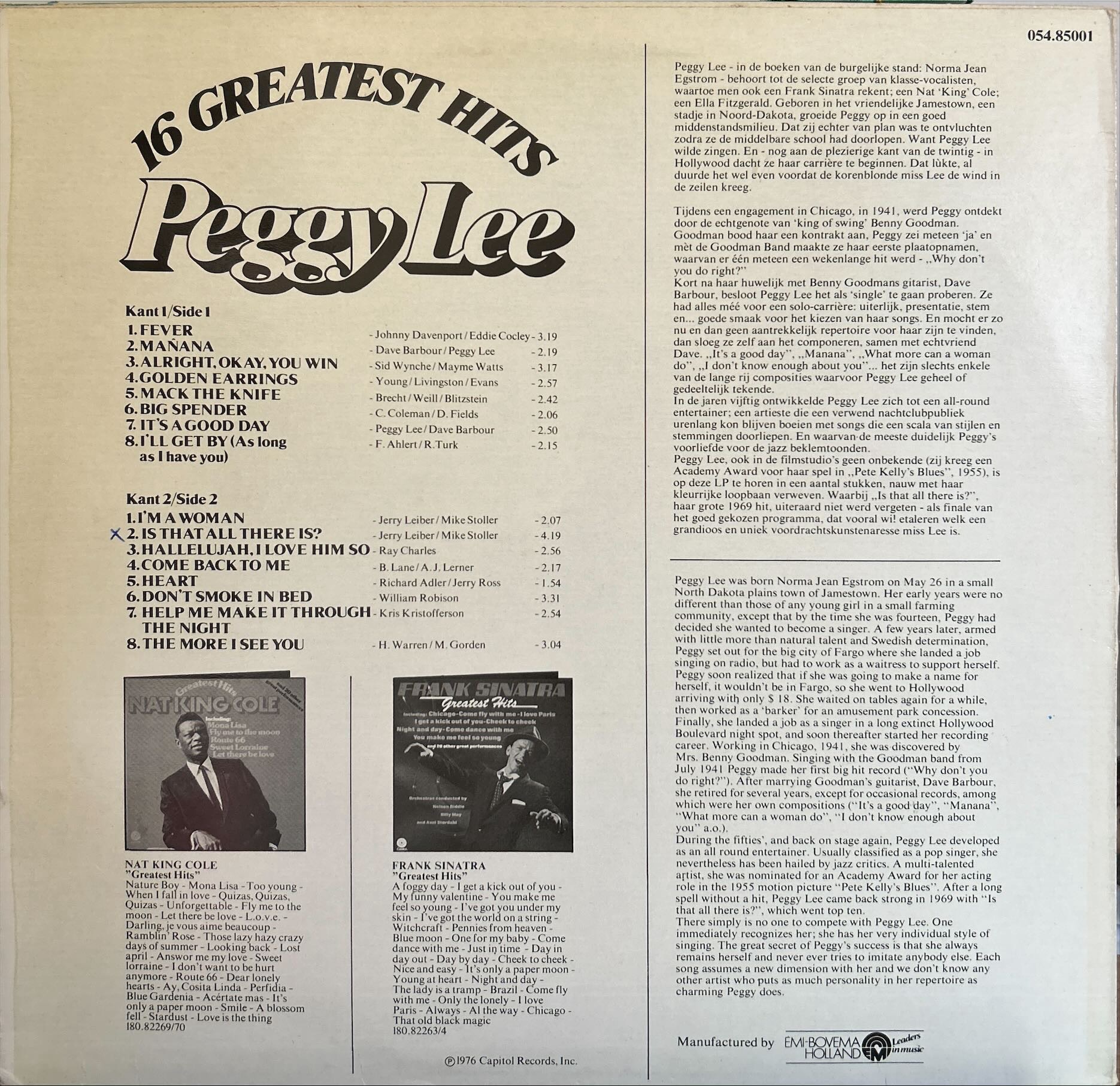 Peggy Lee - 16 Greatest Hits