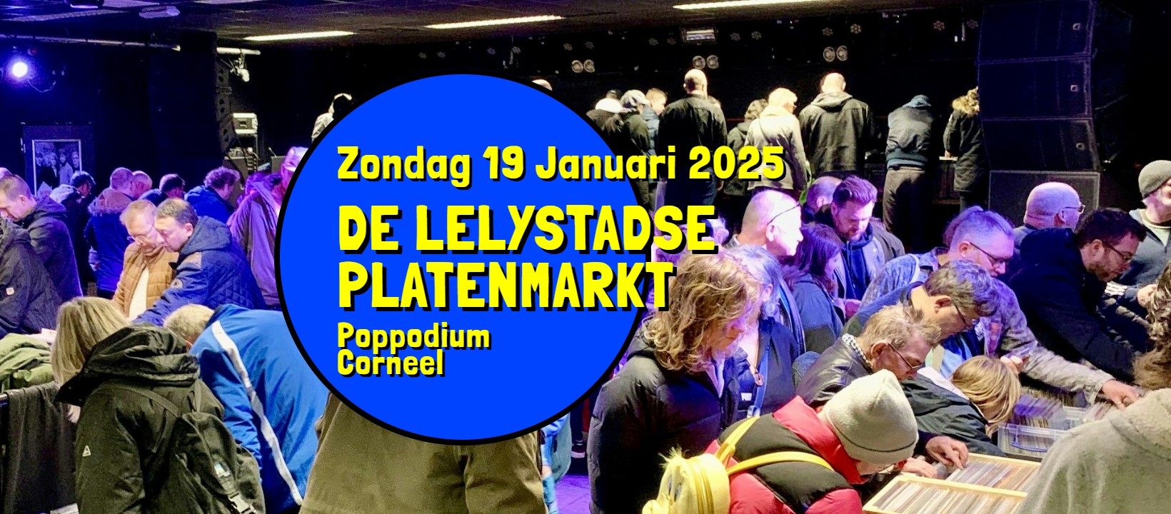 De Lelystadse platenmarkt 19 januari 2025 Poppodium Corneel