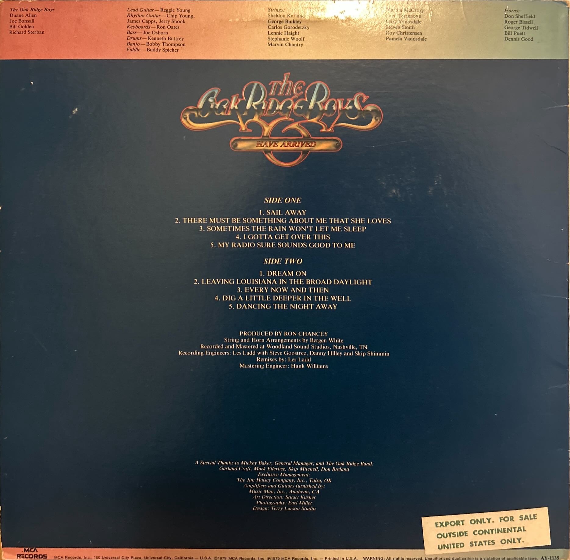 Oak Ridge Boys, The - Oak Ridge Boys Have Arrived, The
