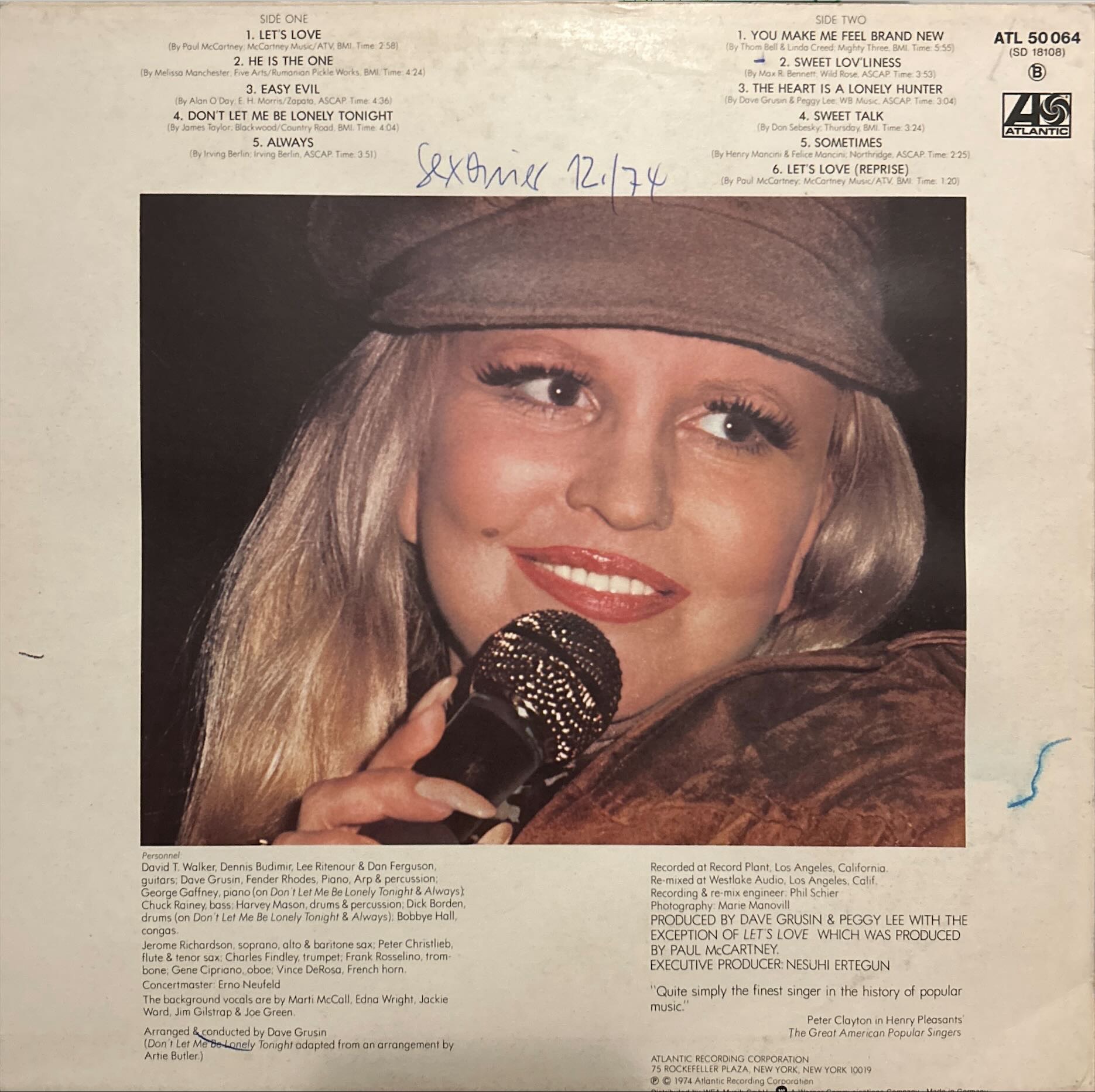 Peggy Lee - Let's Love
