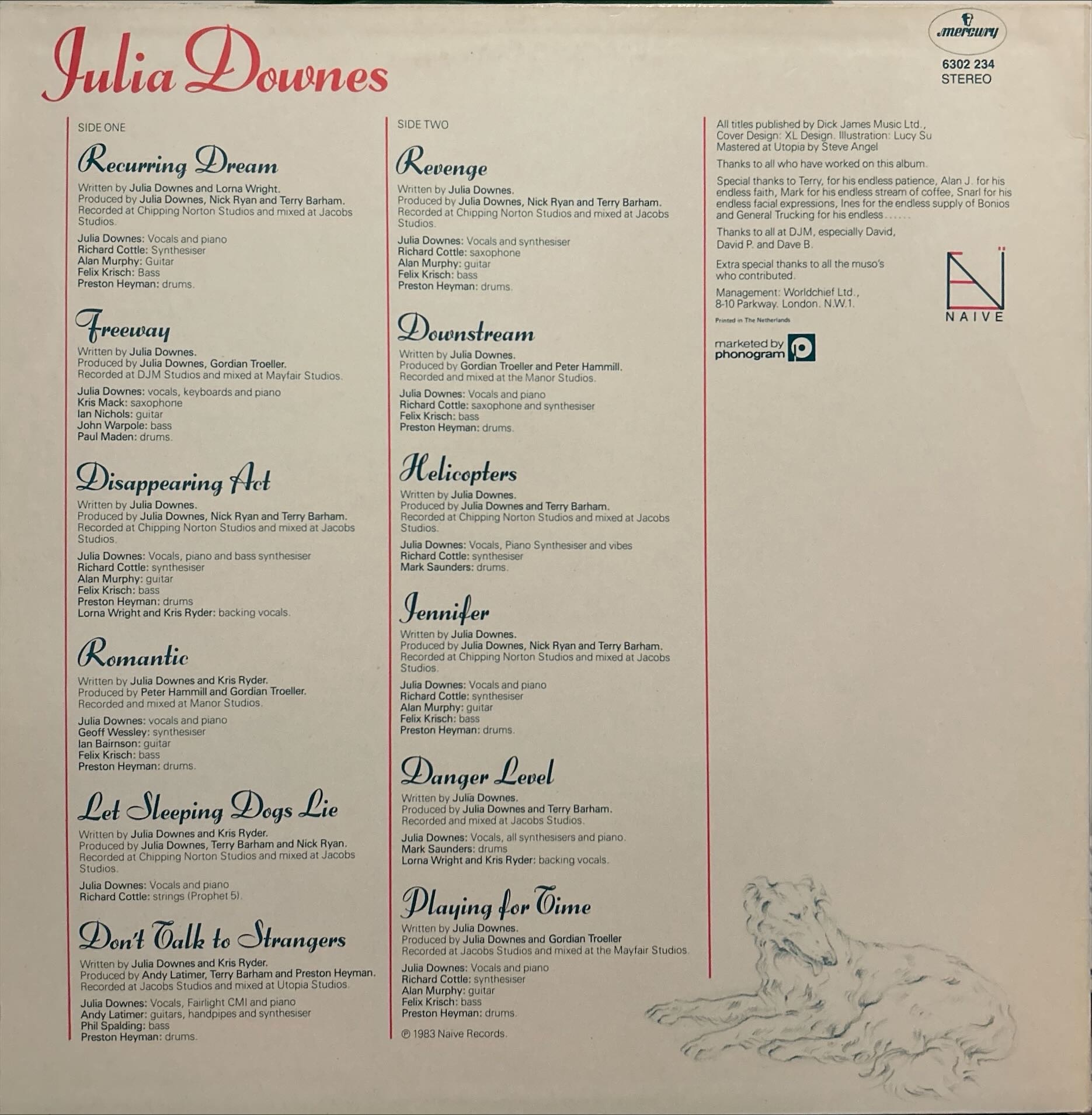 Julia Downes - Let Sleeping Dogs Lie