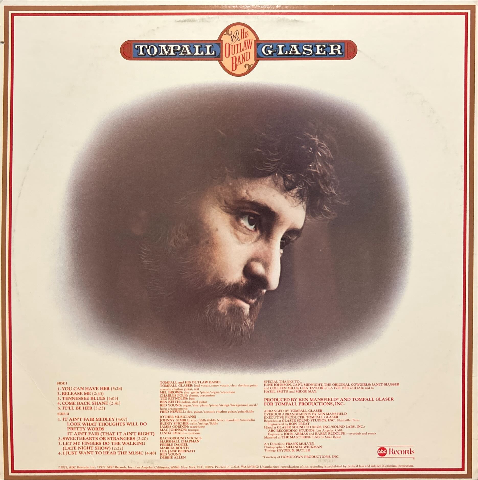 Tompall Glaser - Tompall And His Outlaw Band