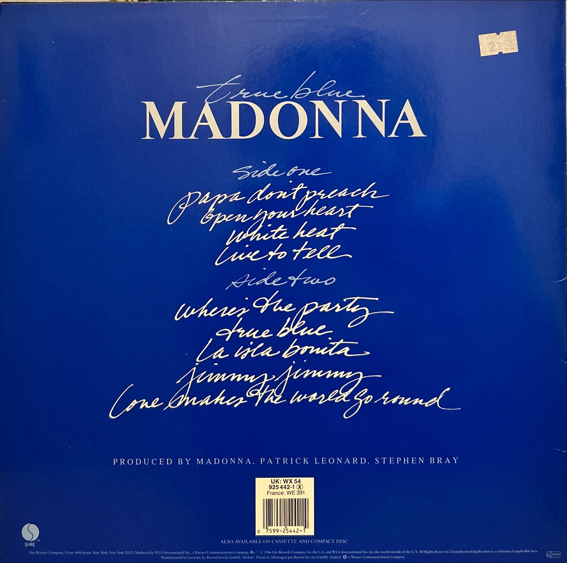 Madonna - True Blue