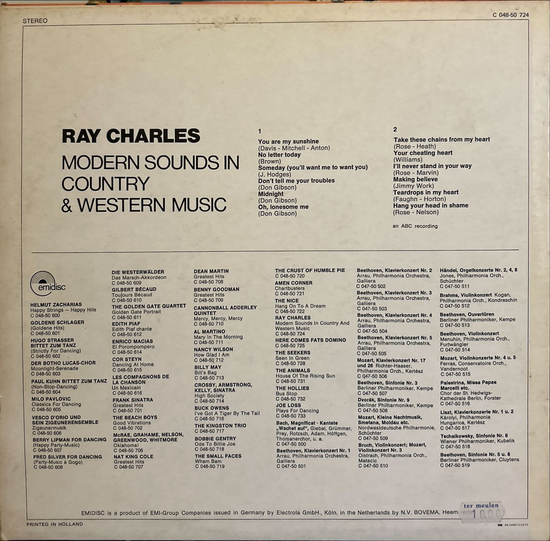 Ray Charles - Modern Sounds In Country And Western Music (Vol. II)