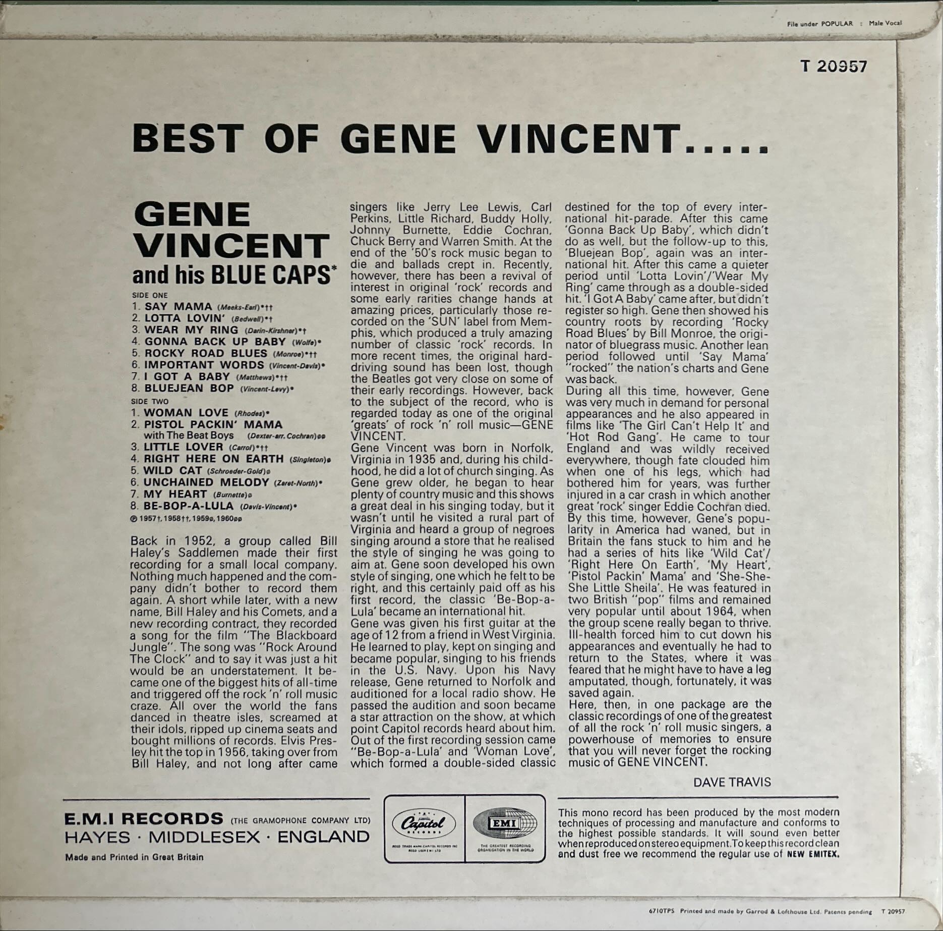 Gene Vincent - Best Of
