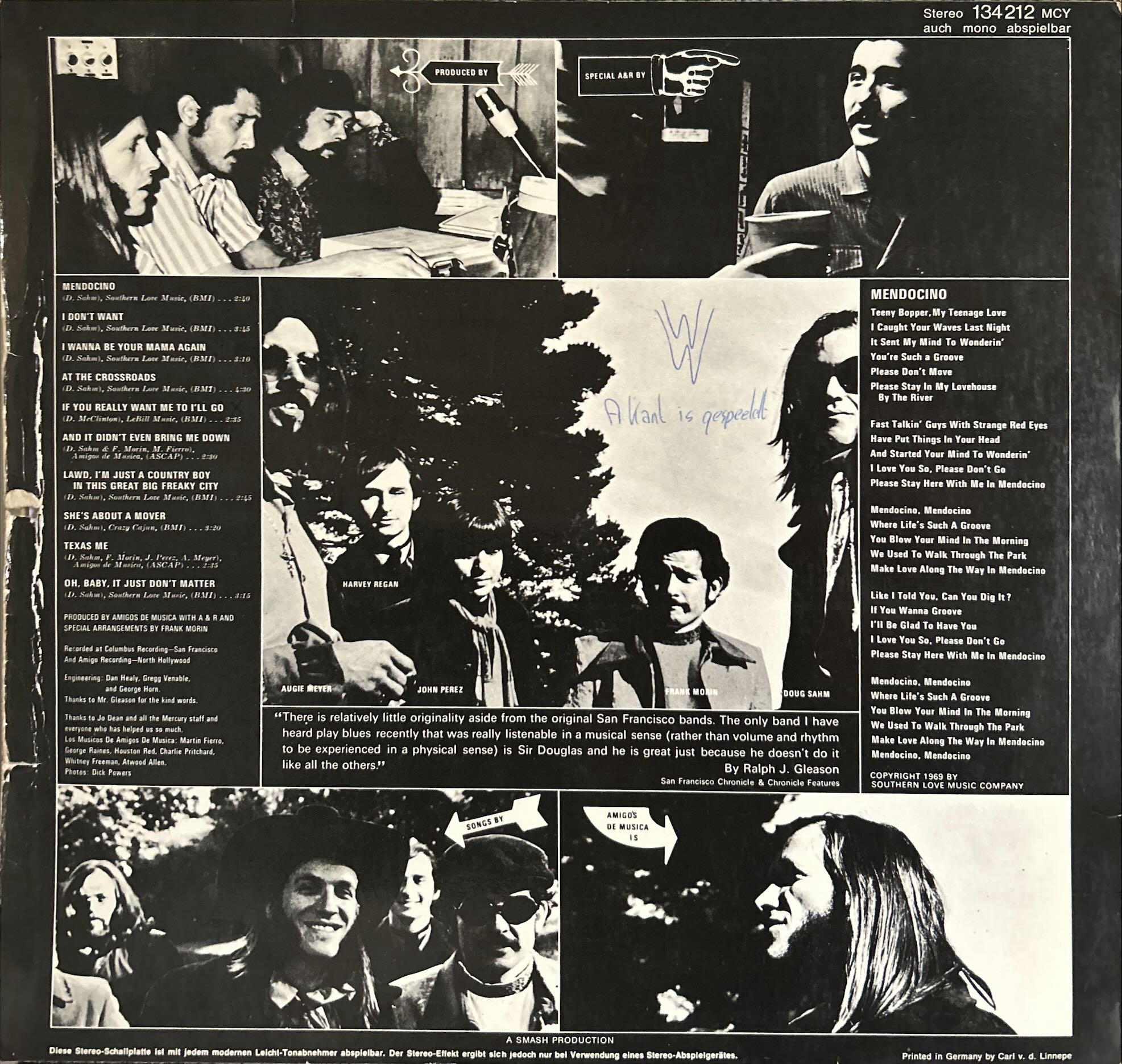 Sir Douglas Quintet - Mendocino