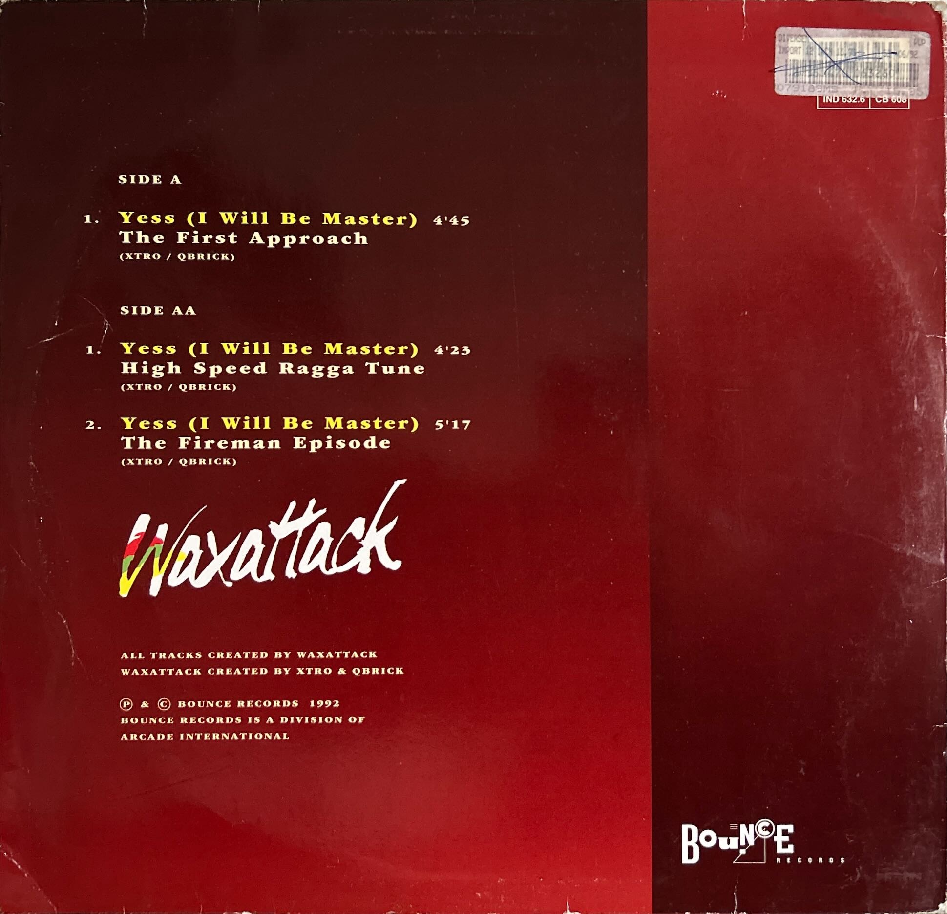 Waxattack - Yesss! (I Will Be Master)