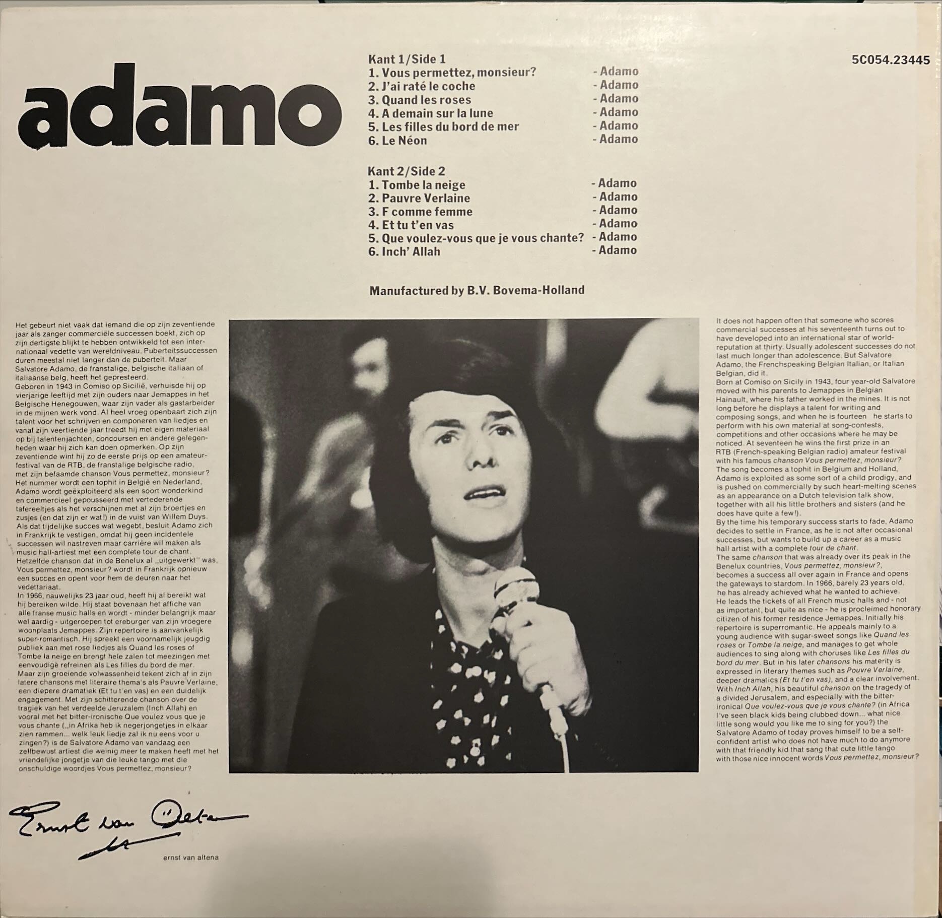 Adamo - Chansons Formidables, Les