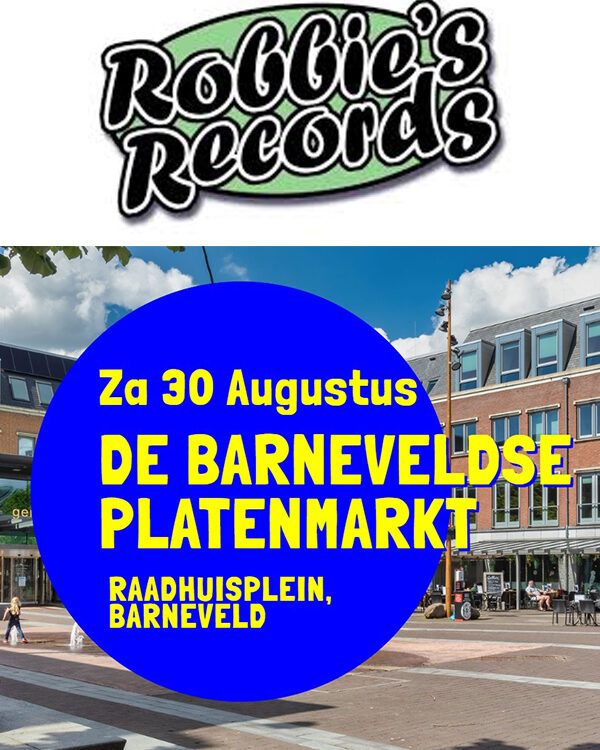 De Barneveldse platenmarkt - 30 augustus - Raadhuisplein Barneveld