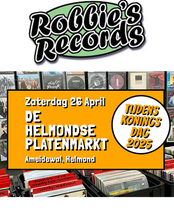 De Helmondse platenmarkt tijdens koningsdag - 26 april - Ameidewal Helmond