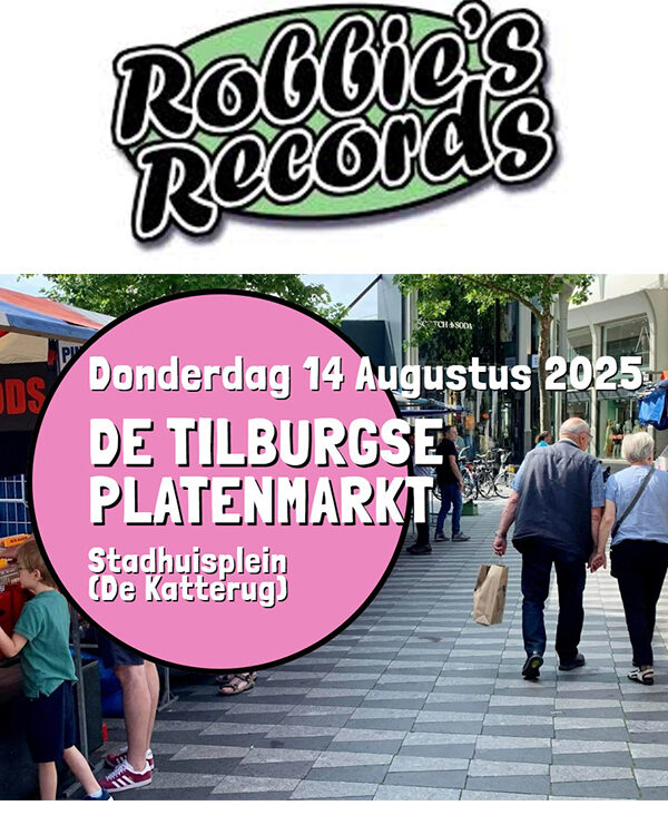 De Tilburgse platenmarkt - 14 augustus - Stadhuisplein Tilburg