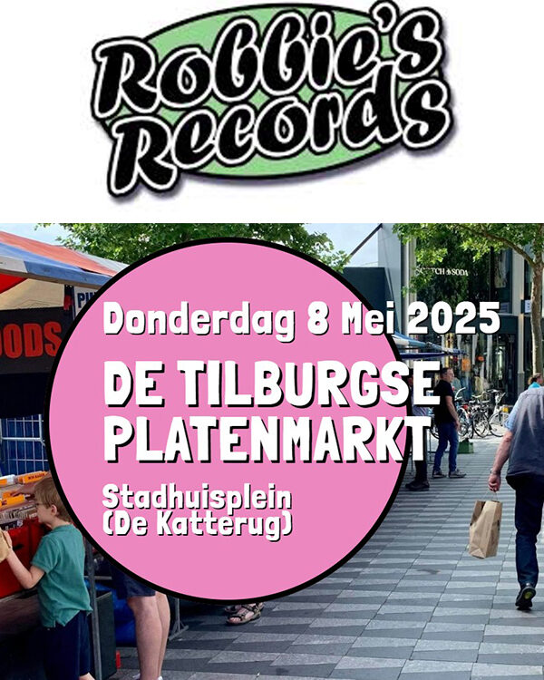 De Tilburgse Platenmarkt - 8 mei - Stadhuisplein Tilburg