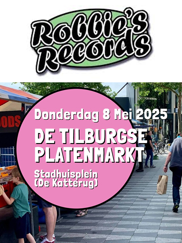 De Tilburgse Platenmarkt - 8 mei - Stadhuisplein Tilburg