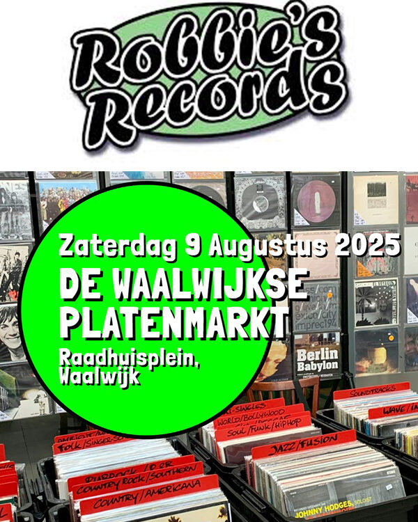 De Waalwijkse Platenmarkt - 9 Augustus - Raadhuisplein Waalwijk