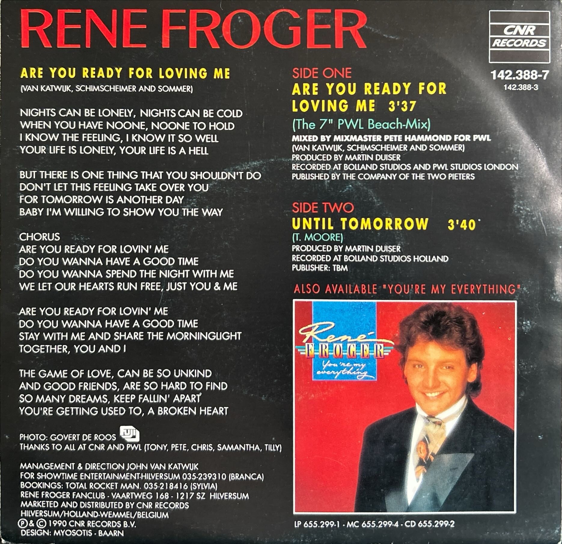 Rene Froger - Are You Ready For Loving Me