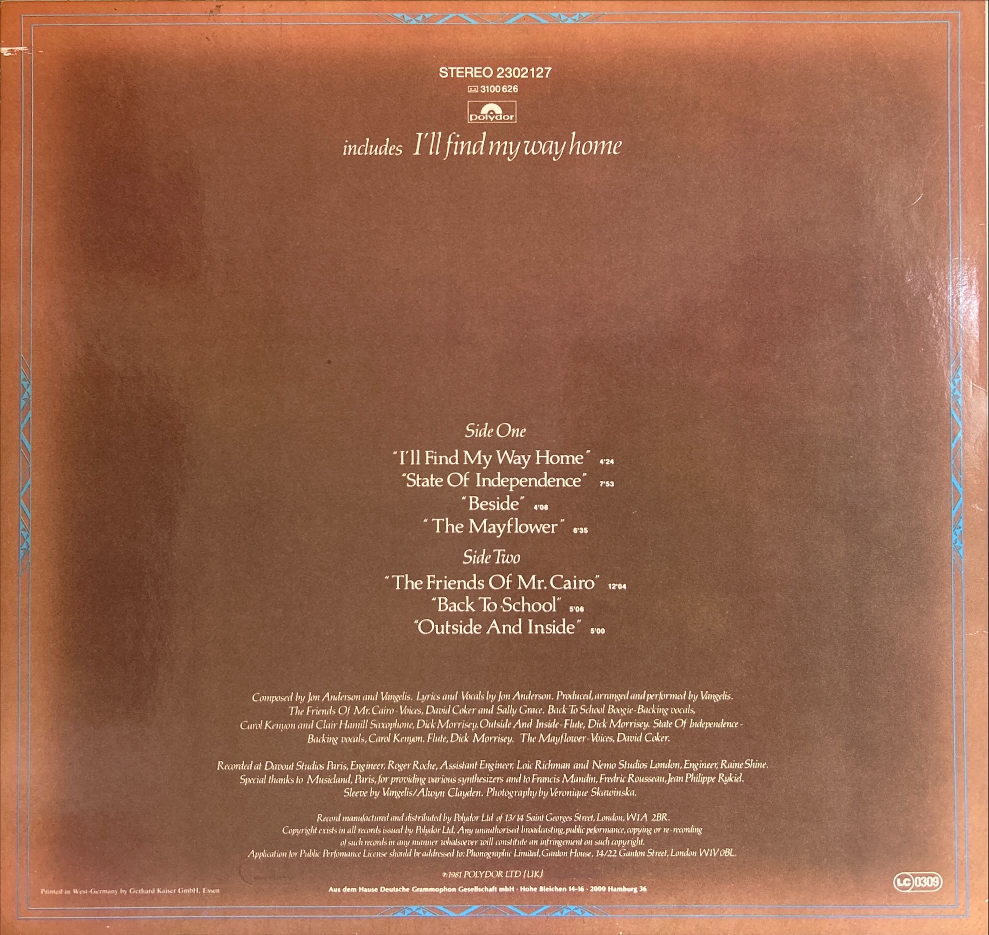 Jon And Vangelis - Friends Of Mr. Cairo, The