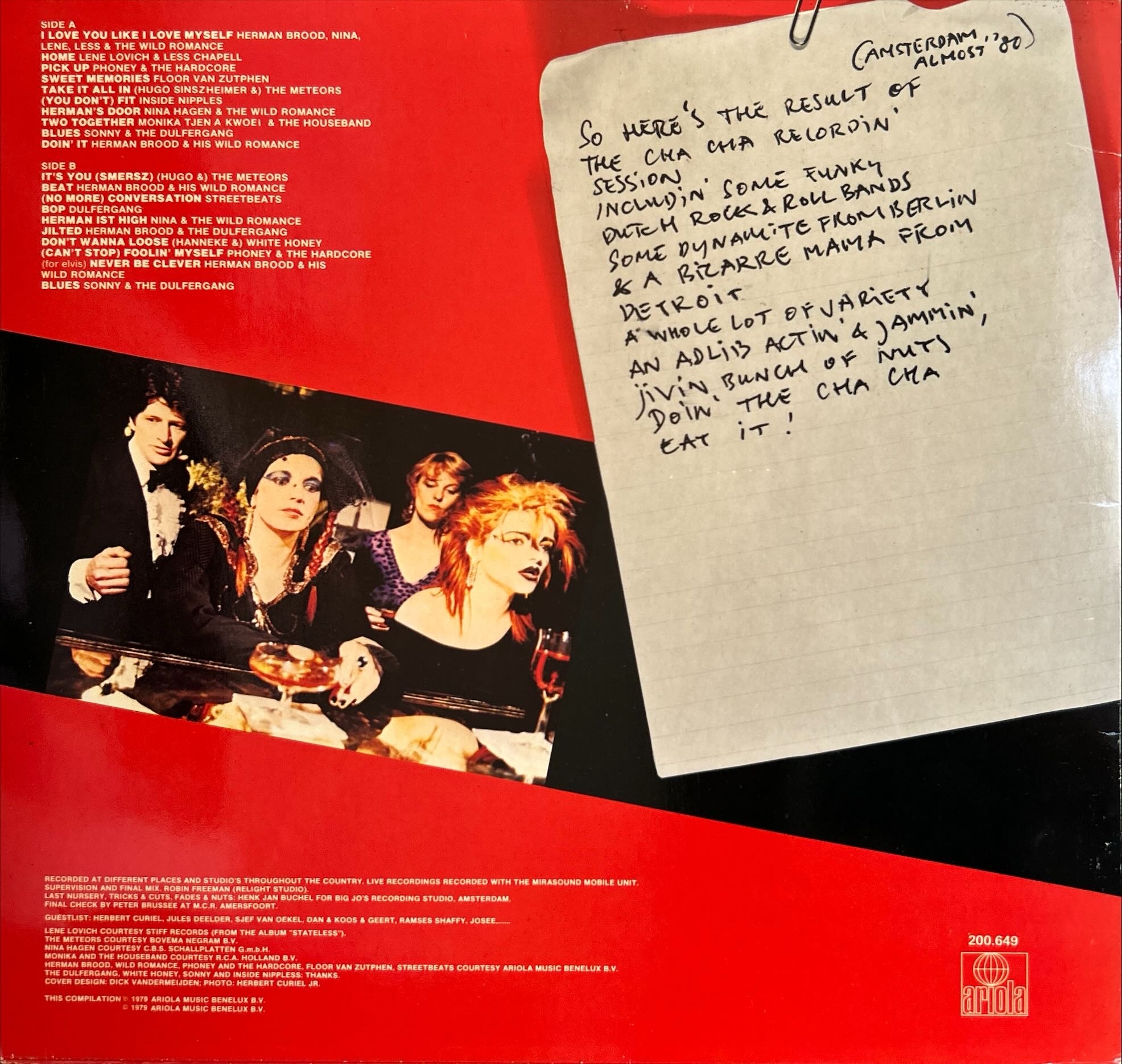 Herman Brood, Nina Hagen And Lene Lovich - Cha Cha - The Soundtrack