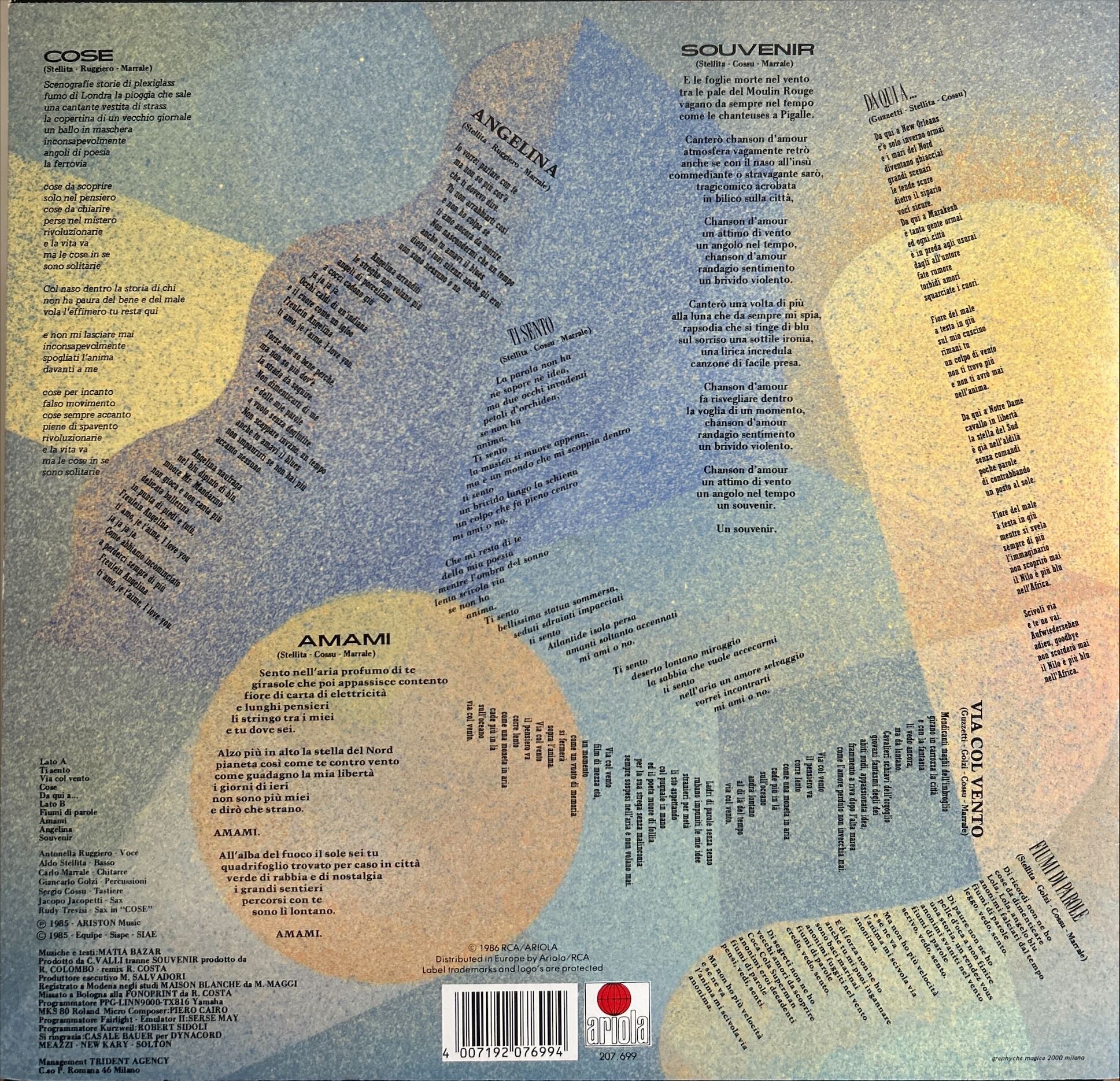 Matia Bazar - Melancholia