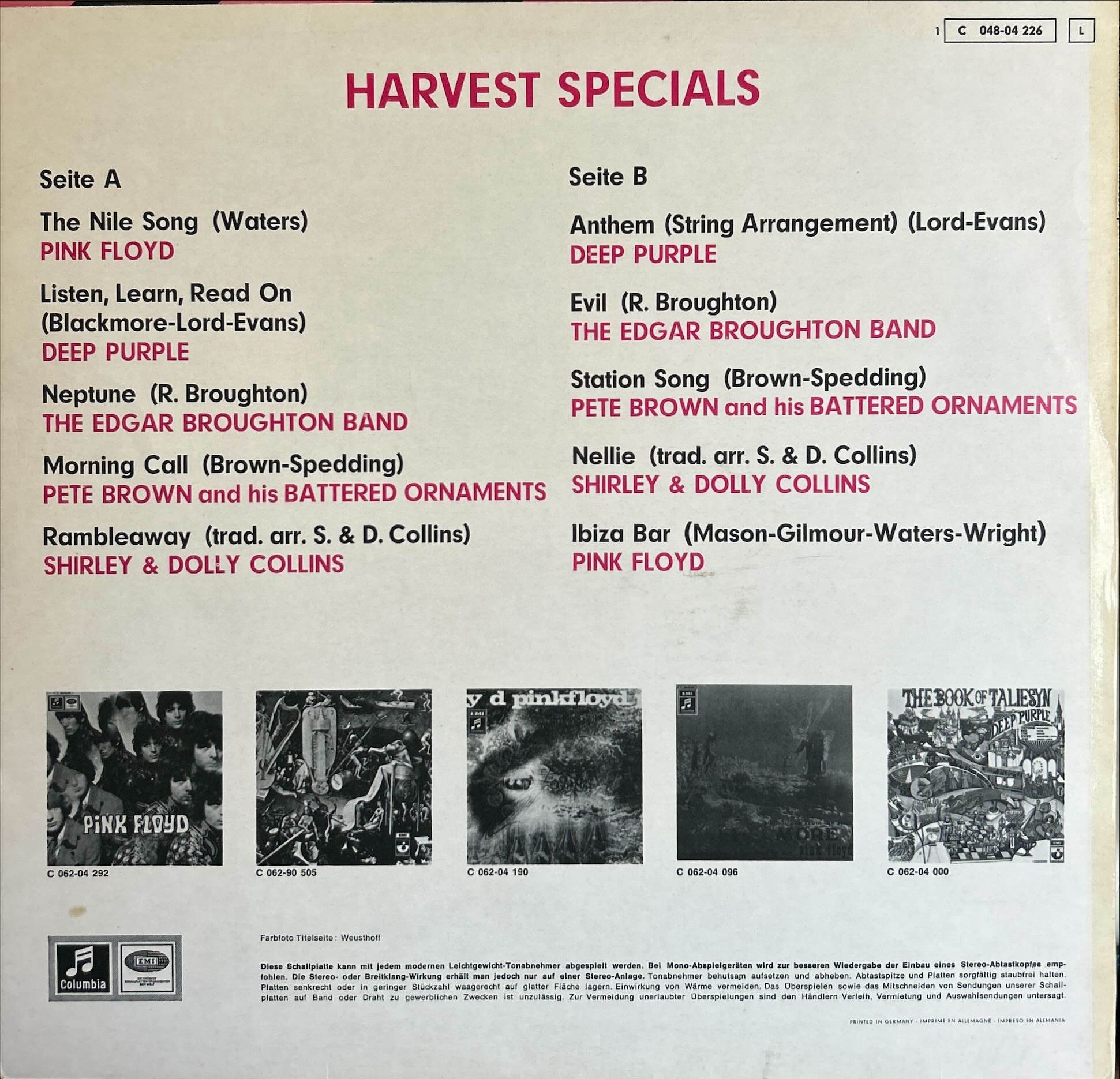 Various - Harvest Specials