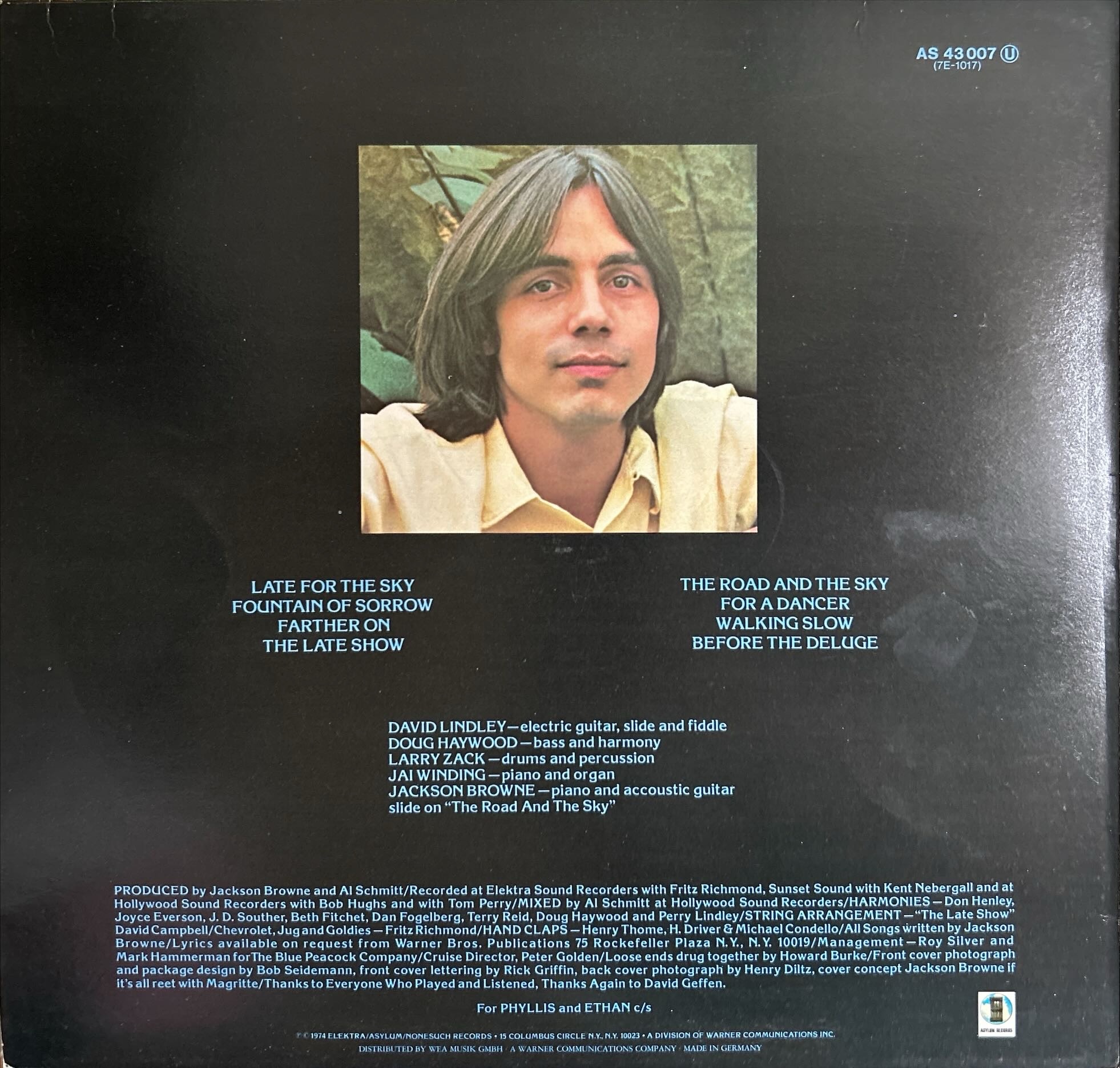 Jackson Browne - Late For The Sky