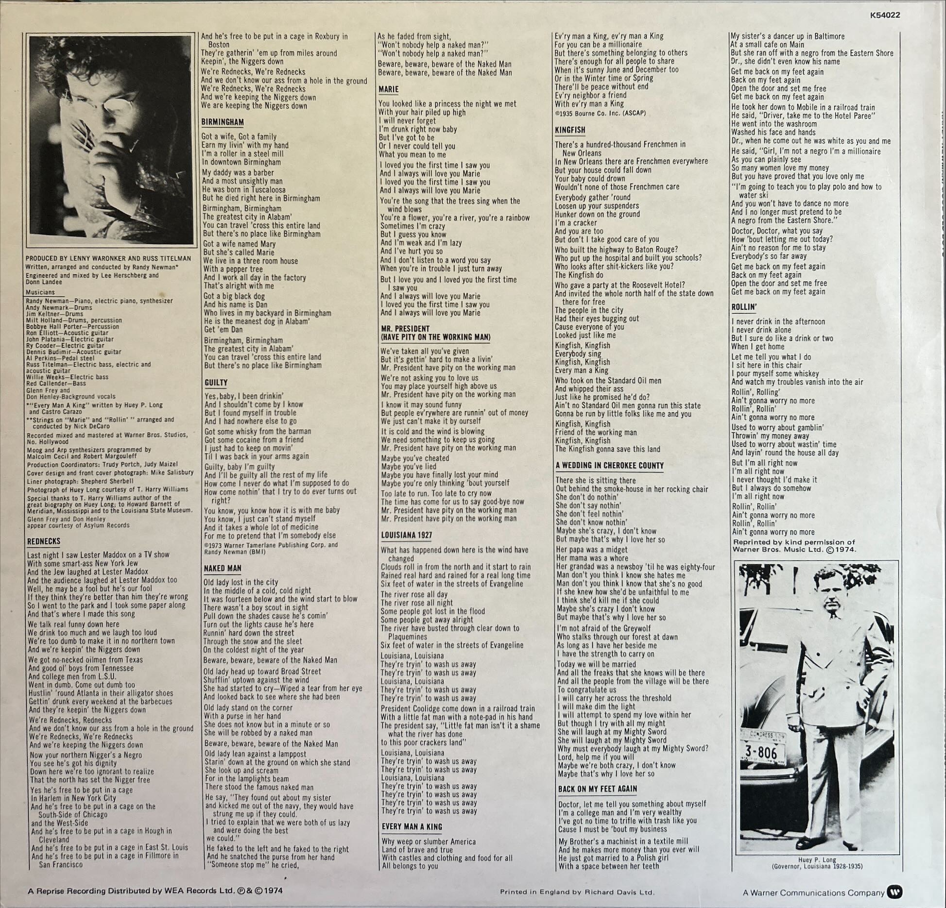 Randy Newman - Good Old Boys