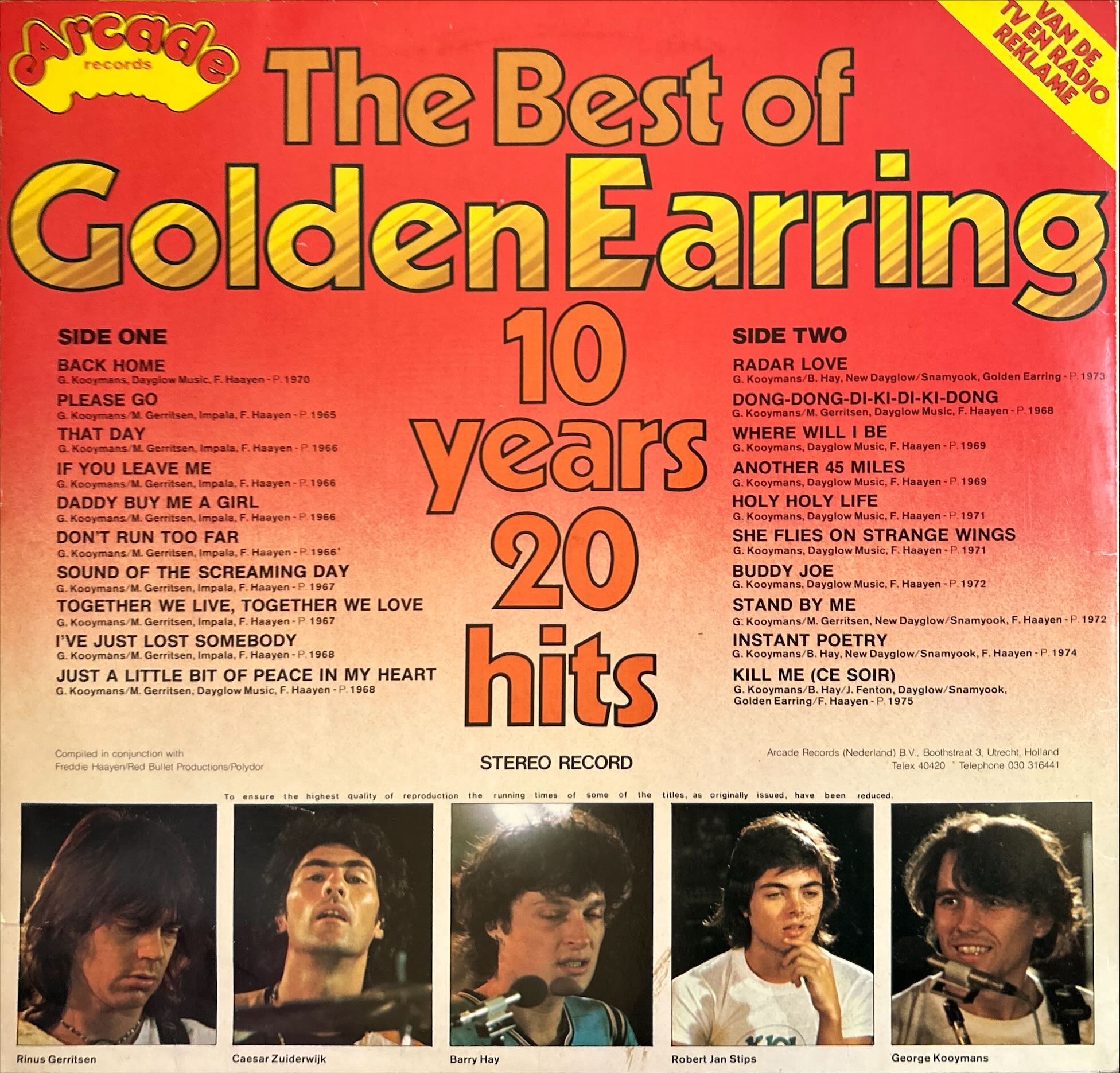 Golden Earring - Best Of Golden Earring 10 Years 20 Hits, The