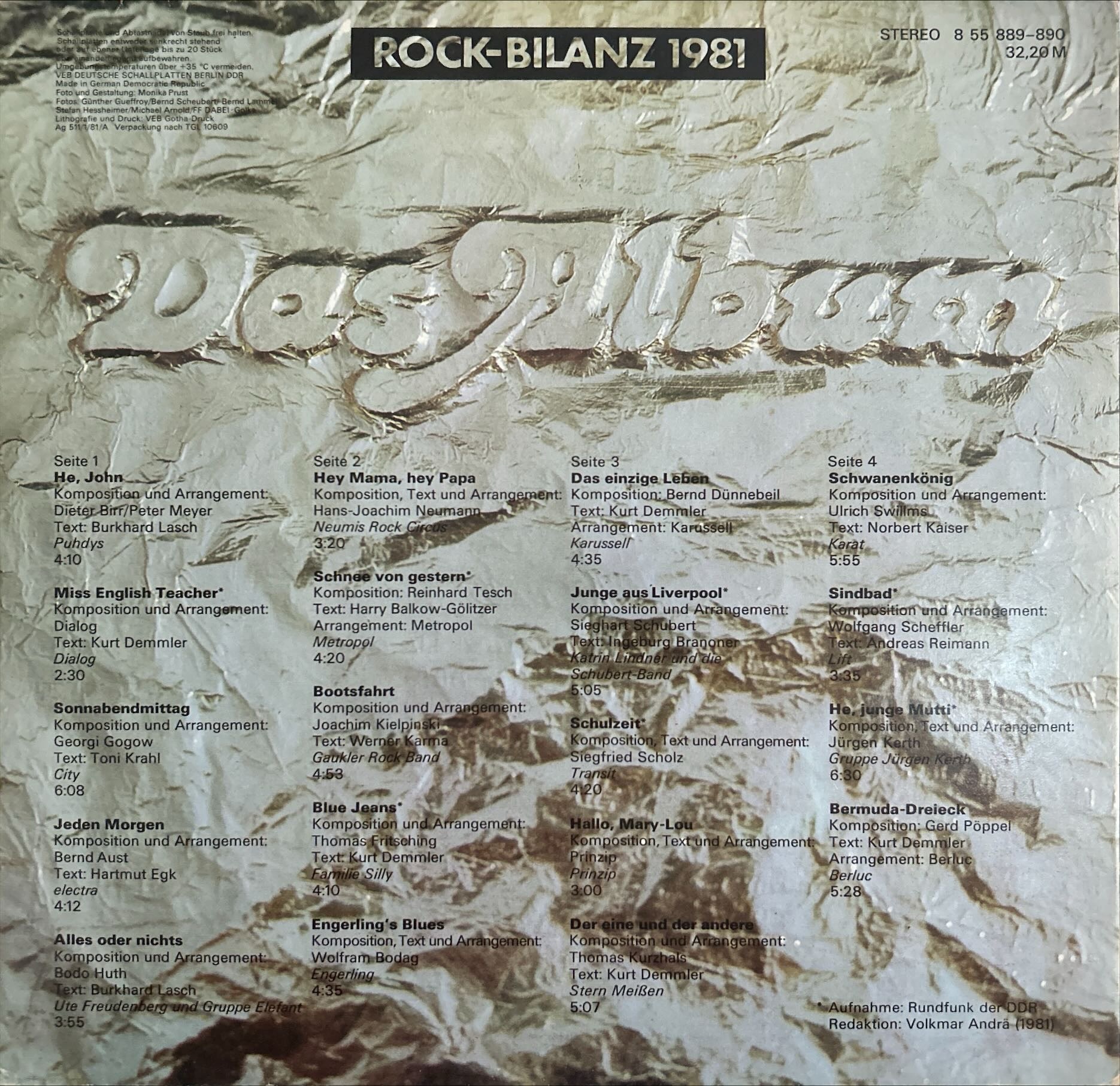 Various - Album, Das - Rock-Bilanz 1981