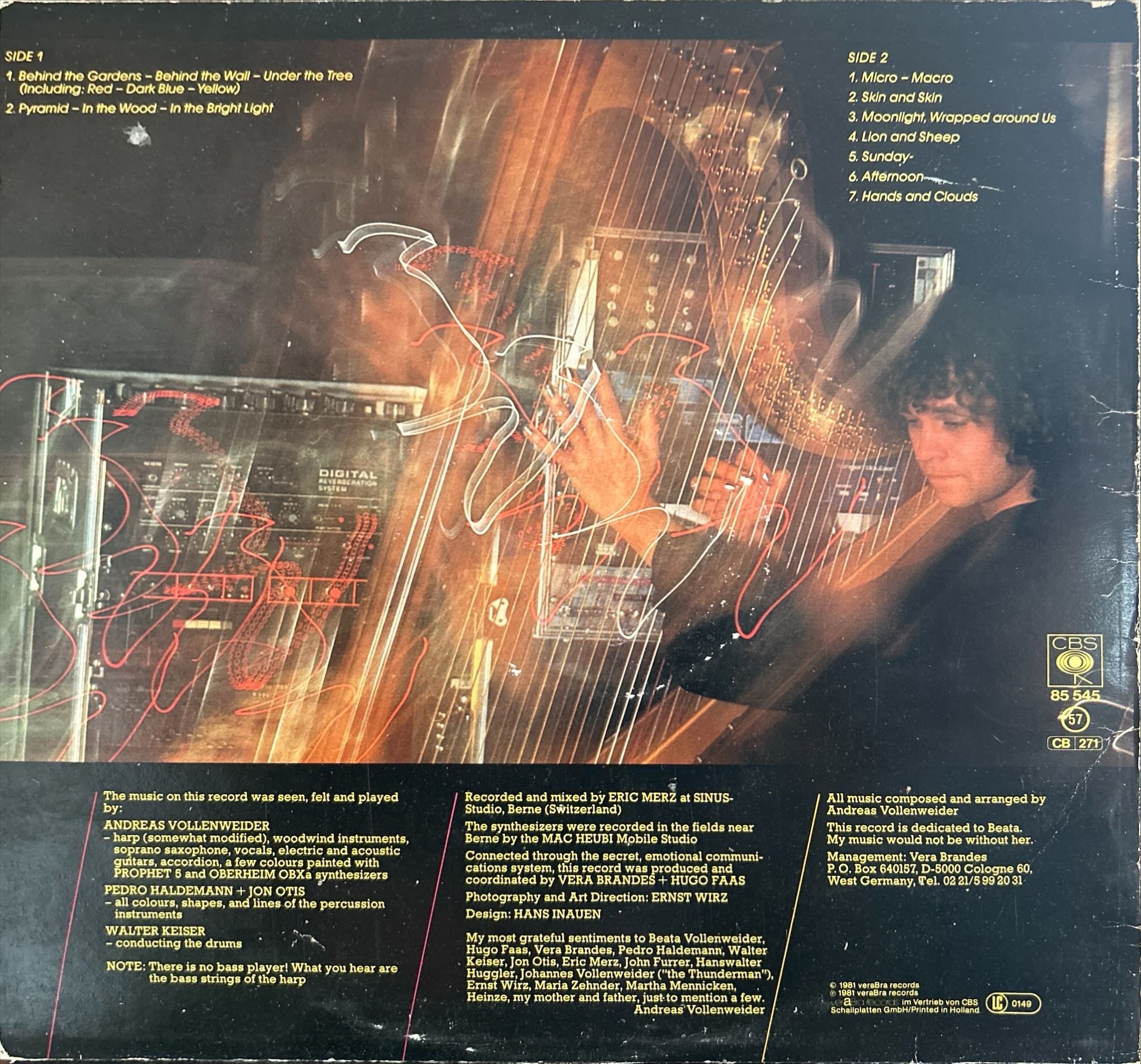 Andreas Vollenweider - Behind The Gardens - Behind The Wall - Under The Tree