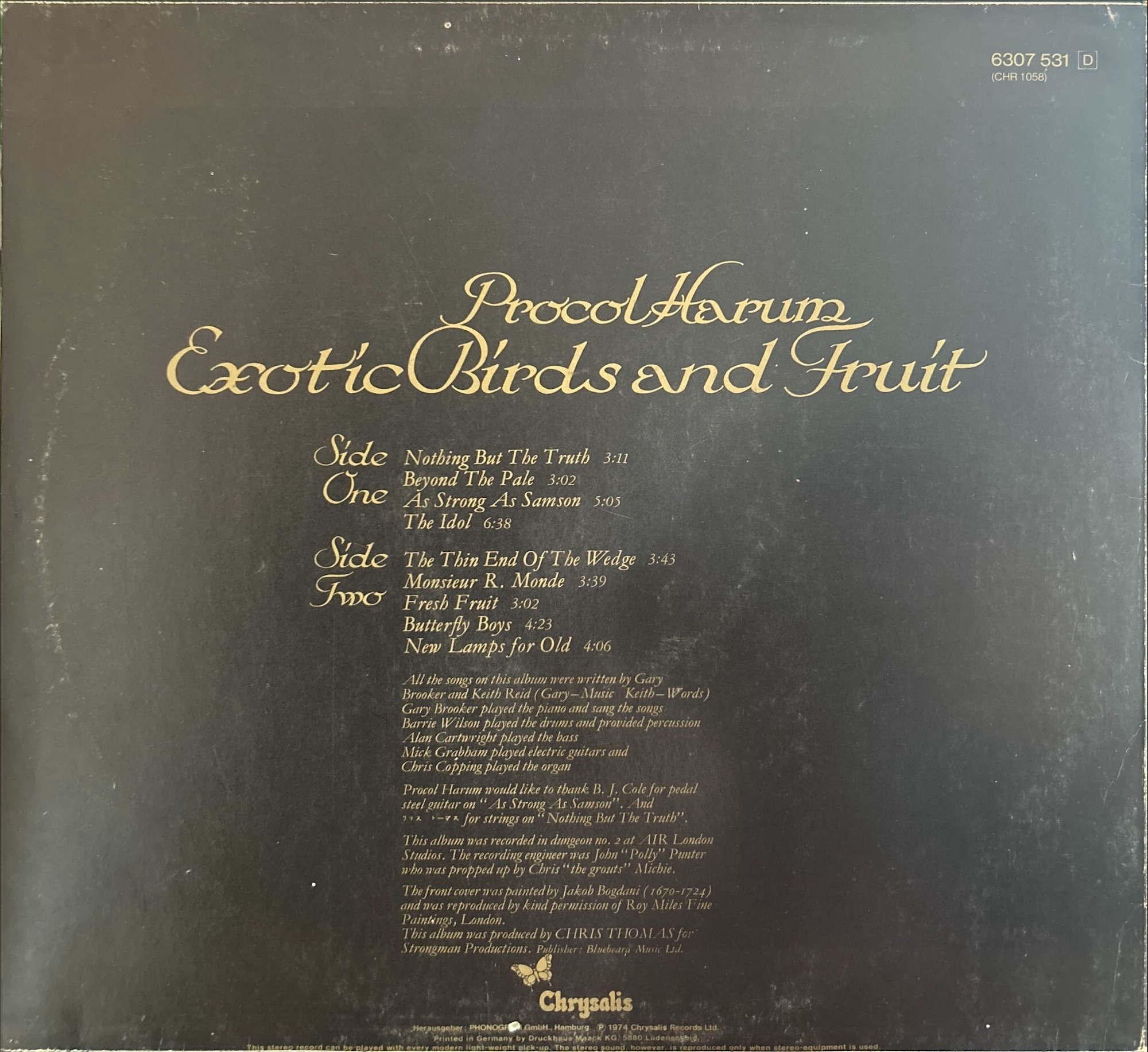 Procol Harum - Exotic Birds And Fruit