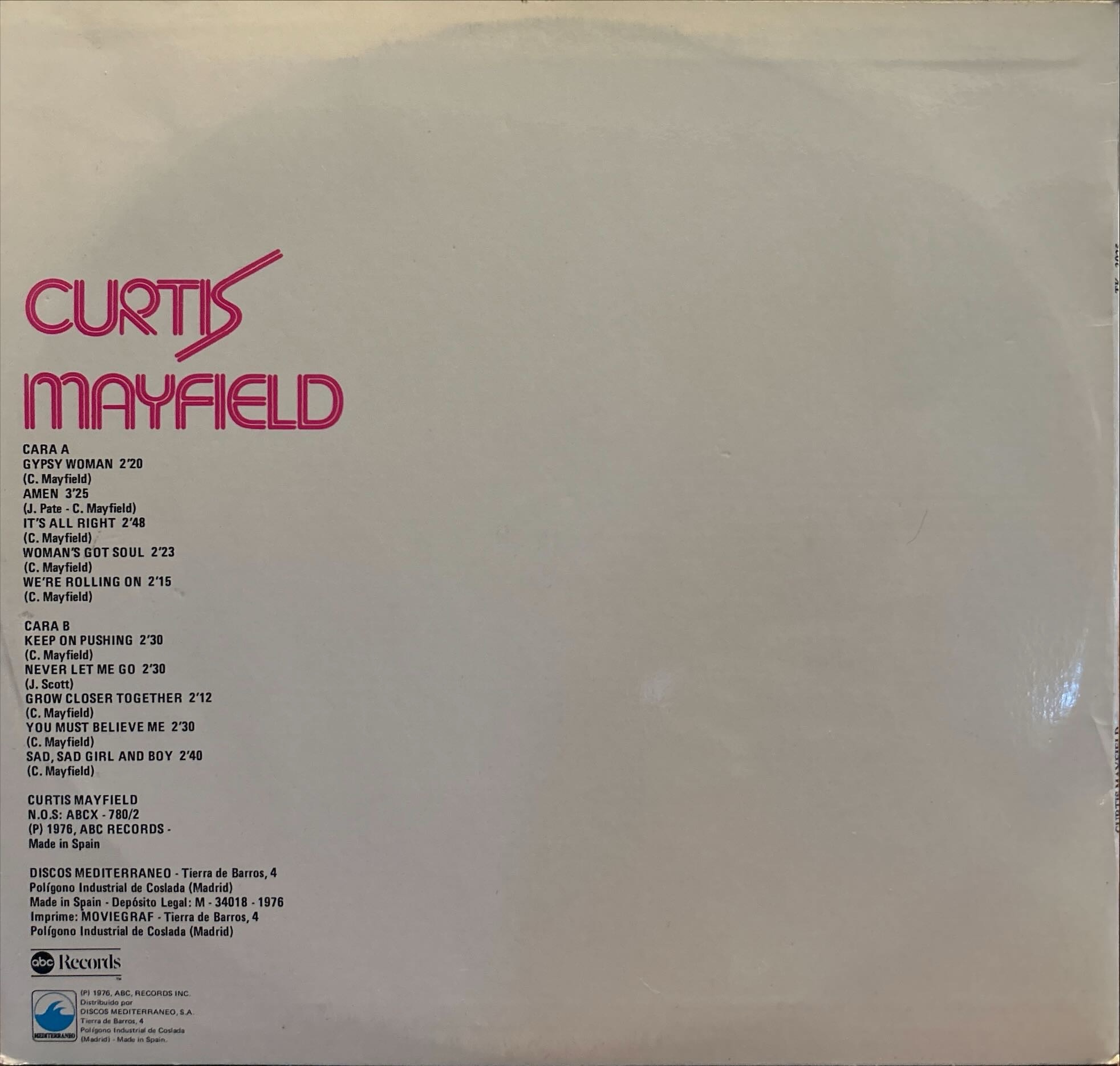 Curtis Mayfield - His Early Years With The Impressions Vol. 1
