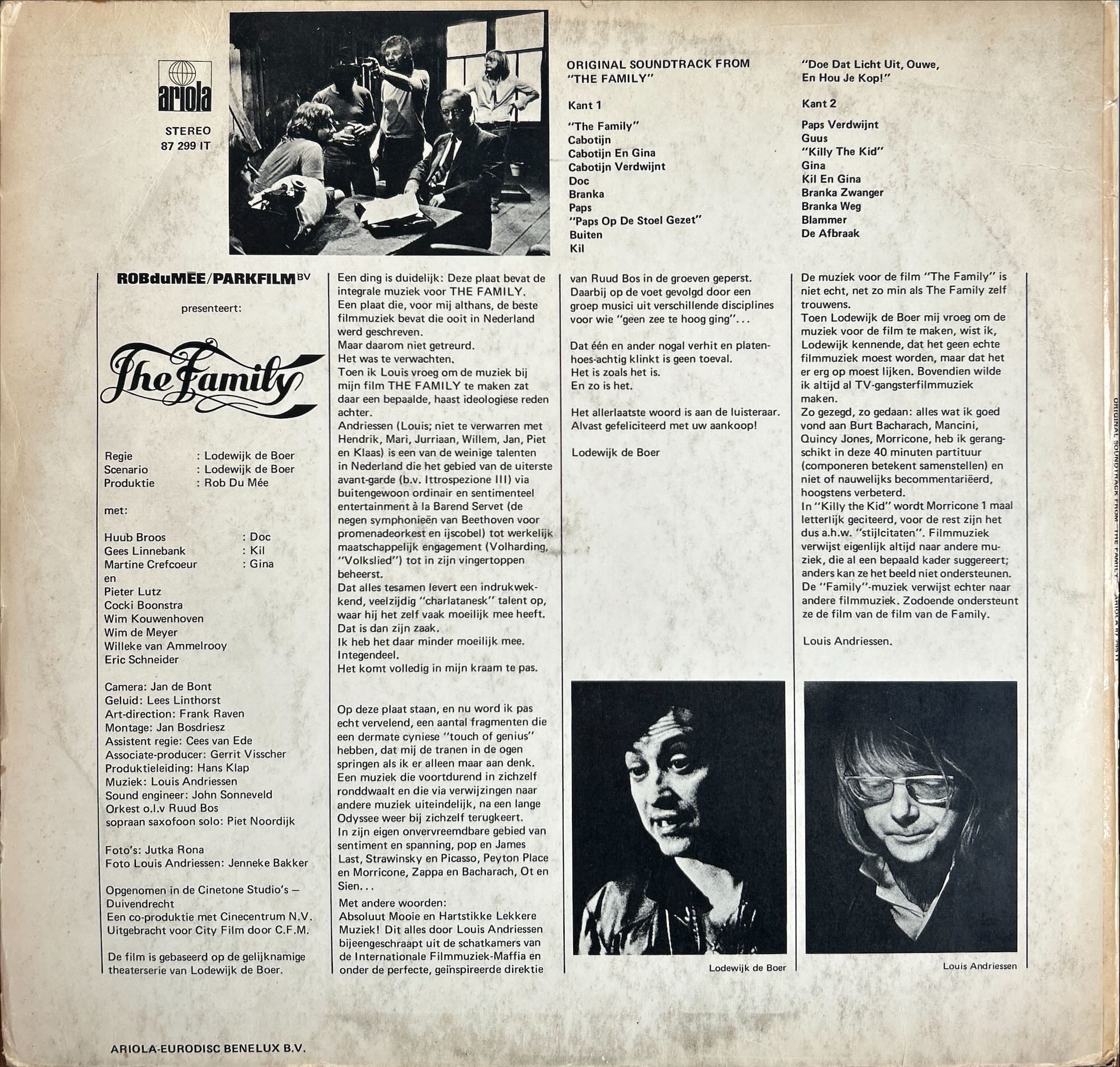 Louis Andriessen, Orkest o.l.v. Ruud Bos - Family, The (Original Soundtrack)