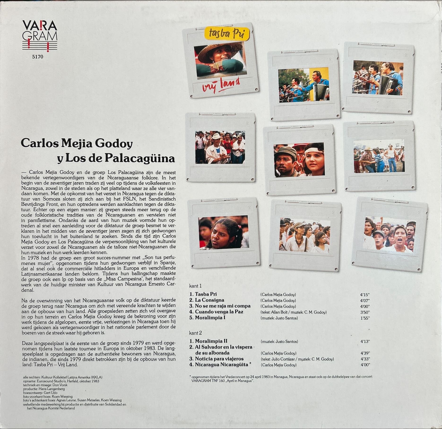 Carlos Mejia Godoy y Los De Palacaguina - Tasba Pri = Vrij Land