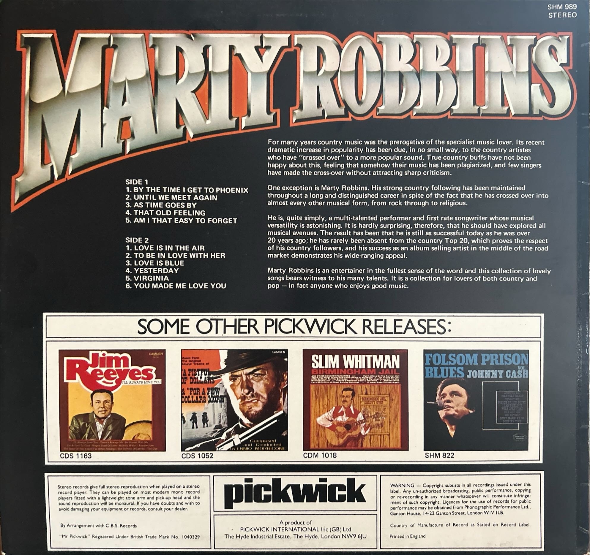 Marty Robbins - By The Time I Get To Phoenix