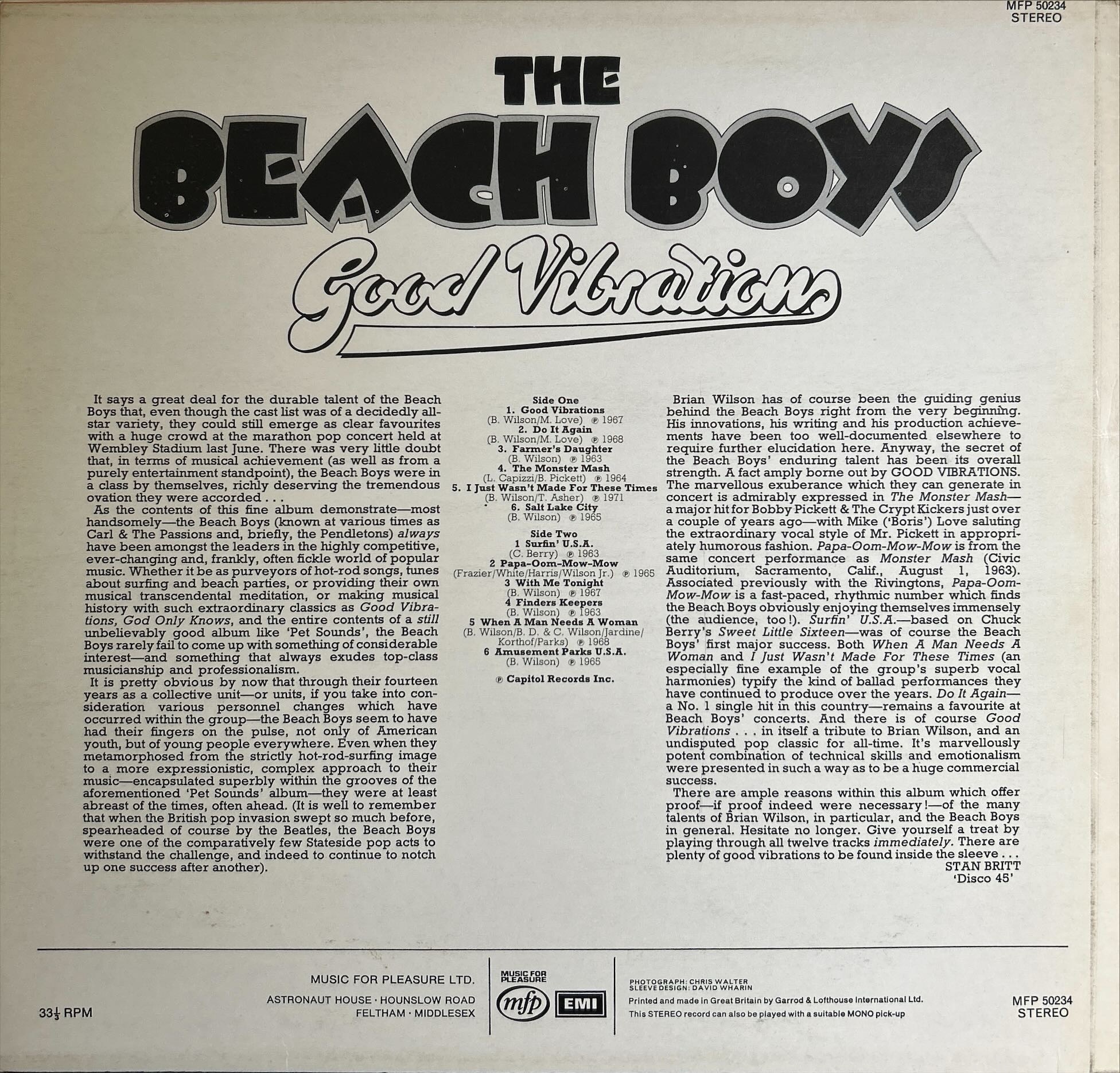Beach Boys, The - Good Vibrations