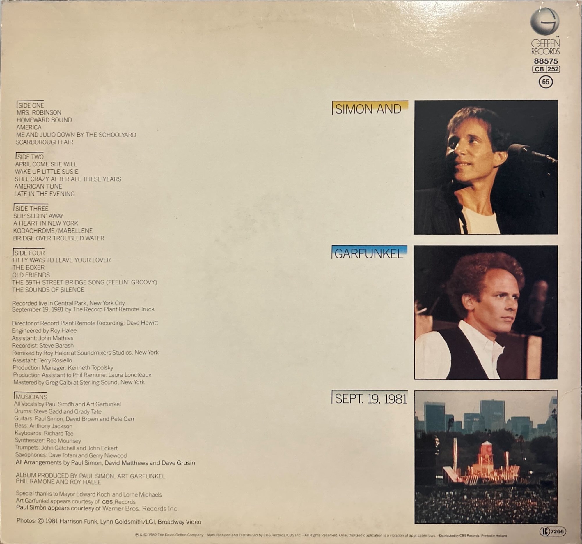 Simon And Garfunkel - Concert In Central Park, The