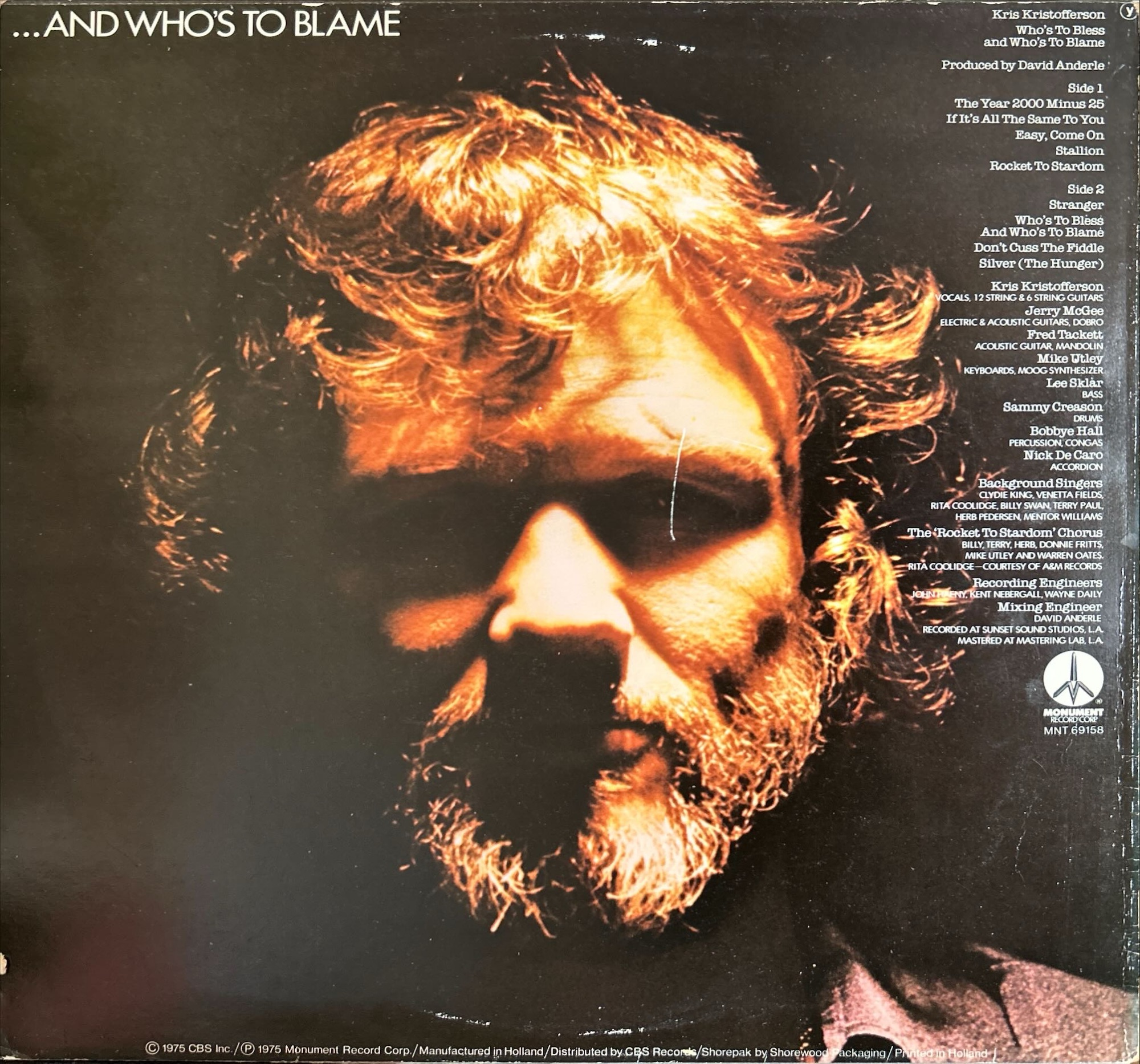 Kris Kristofferson - Who's To Bless And Who's To Blame