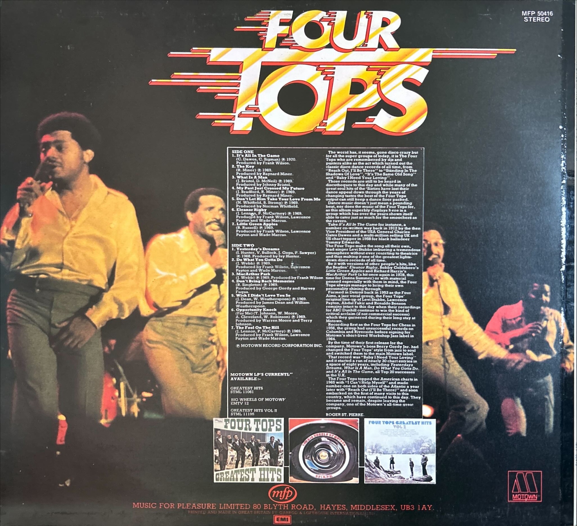 Four Tops - It's All In The Game